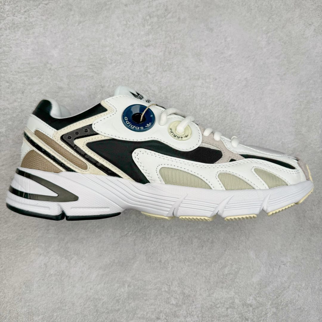 图片[4]-AD Original Astir 耐磨复古运动休闲鞋 鞋款灵感来自2000年代的跑步款式 鞋面和超大号孔眼进行更新复古色系搭配经典蓝白色 金色线条贯穿鞋身 增强鞋整体的流线感拼接设计 整体更显得有层次感，更有老爹鞋的味道网面透气设计 夏日出门也不会感到闷脚既舒适又透气带点稍微厚底的中底特殊材料 上脚偏软非常显高显瘦 休闲运动都可以搭配 尺码：35.5 36 36.5 37.5 38 38.5 39 40 40.5 41 42 42.5 43 44 44.5 45-选品中心