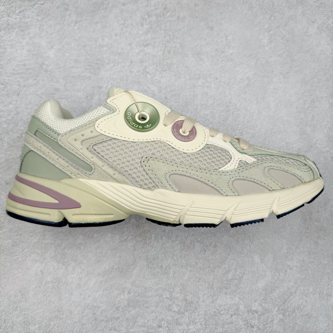 图片[7]-AD Original Astir 耐磨复古运动休闲鞋 鞋款灵感来自2000年代的跑步款式 鞋面和超大号孔眼进行更新复古色系搭配经典蓝白色 金色线条贯穿鞋身 增强鞋整体的流线感拼接设计 整体更显得有层次感，更有老爹鞋的味道网面透气设计 夏日出门也不会感到闷脚既舒适又透气带点稍微厚底的中底特殊材料 上脚偏软非常显高显瘦 休闲运动都可以搭配 尺码：35.5 36 36.5 37.5 38 38.5 39 40 40.5 41 42 42.5 43 44 44.5 45-选品中心