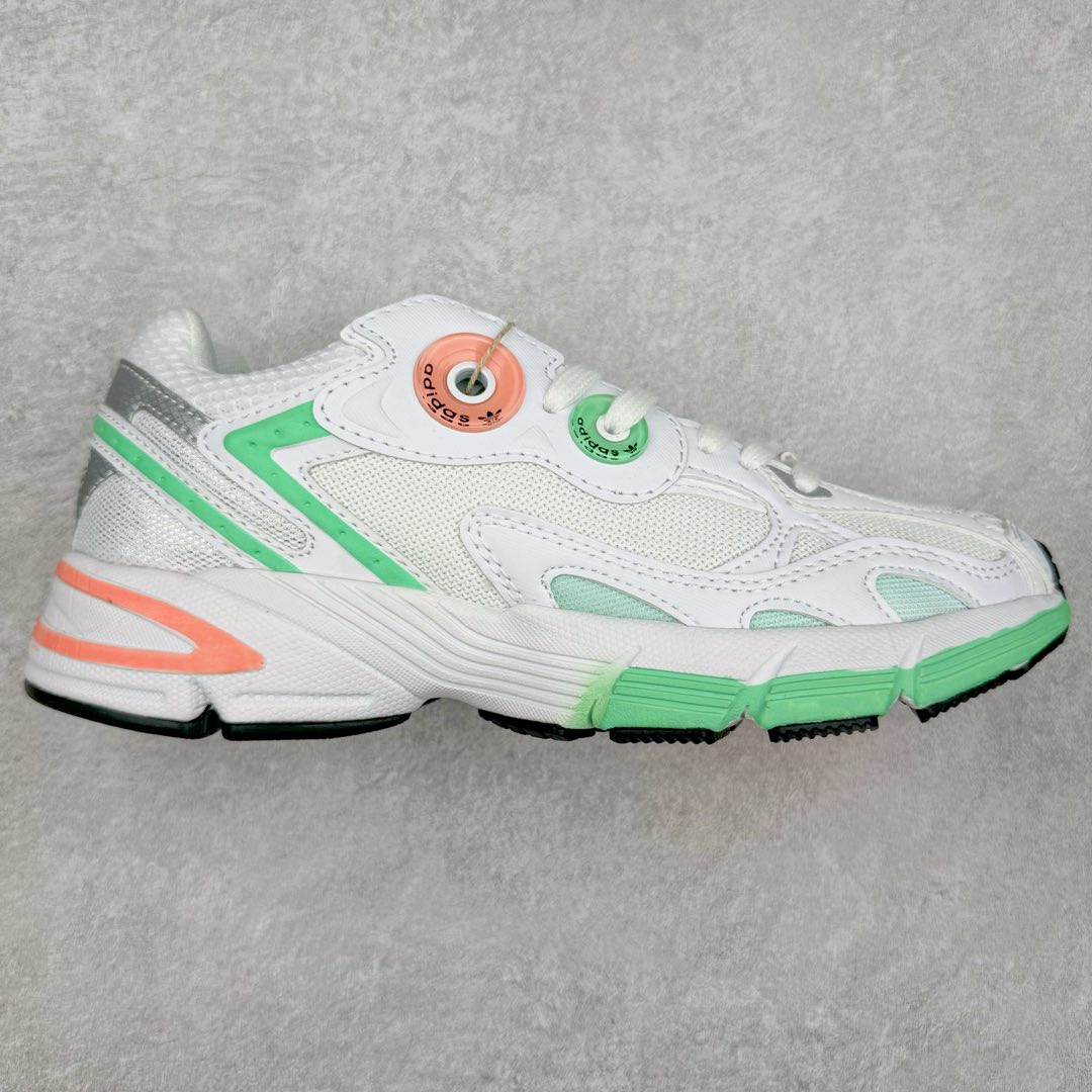 图片[6]-AD Original Astir 耐磨复古运动休闲鞋 鞋款灵感来自2000年代的跑步款式 鞋面和超大号孔眼进行更新复古色系搭配经典蓝白色 金色线条贯穿鞋身 增强鞋整体的流线感拼接设计 整体更显得有层次感，更有老爹鞋的味道网面透气设计 夏日出门也不会感到闷脚既舒适又透气带点稍微厚底的中底特殊材料 上脚偏软非常显高显瘦 休闲运动都可以搭配 尺码：35.5 36 36.5 37.5 38 38.5 39 40 40.5 41 42 42.5 43 44 44.5 45-选品中心