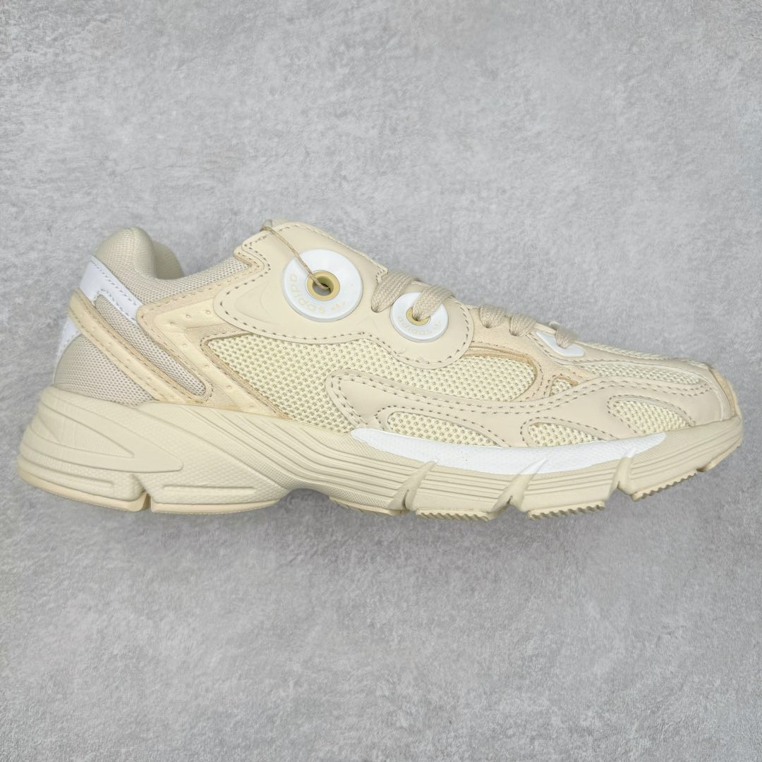 图片[7]-AD Original Astir 耐磨复古运动休闲鞋 鞋款灵感来自2000年代的跑步款式 鞋面和超大号孔眼进行更新复古色系搭配经典蓝白色 金色线条贯穿鞋身 增强鞋整体的流线感拼接设计 整体更显得有层次感，更有老爹鞋的味道网面透气设计 夏日出门也不会感到闷脚既舒适又透气带点稍微厚底的中底特殊材料 上脚偏软非常显高显瘦 休闲运动都可以搭配 尺码：35.5 36 36.5 37.5 38 38.5 39 40 40.5 41 42 42.5 43 44 44.5 45-选品中心