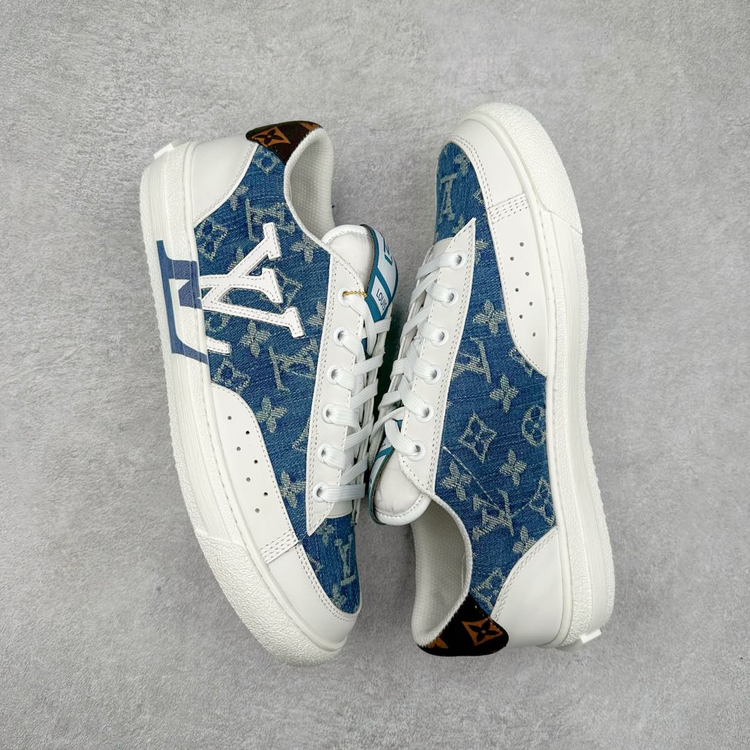 图片[3]-Louis Vuitton 路易威登 lv Time Out 低帮时尚运动板鞋 为舒软小牛皮革压印金属质感 Monogram 图案 再令 Louis 和vuitton 装饰点缀鞋带 与卢勒克斯金属线共同 释放莹泽光芒 搭配后部 Monogram帆布饰边和加厚胎面橡胶外底 鞋面胎牛皮和进口PVC制裁而成 高密度进口电脑车线工艺、经典LOGO跟PVC完美结合 原版大底开模 内里采用进口羊皮 超软皮内里+鞋垫 最新LV/路易威登 杨幂 关晓彤 官方等多明星网红同款 快手抖音等多平台热推 尺码：35 36 37 38 39 40 41 42 43 44-选品中心
