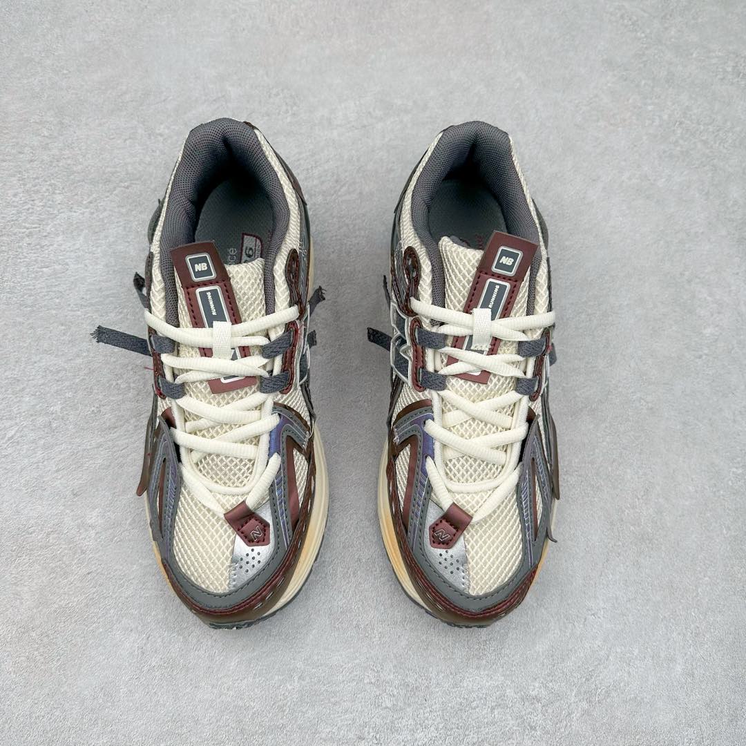 图片[2]-New Balance M1906R NB新百伦系列复古老爹风休闲运动慢跑鞋 采用轻质牛剖革拼接透气网眼衬垫织物鞋面材质 T-Beam大底提供足步弓支撑 保持步态稳定#后跟搭载外露缓震胶 鞋身整体以各种深浅不一的灰色覆盖 鞋头以淡蓝色调装饰，网眼衬垫通过不规律的色块实现做旧的美感 泛黄的鞋底更是进一步增添了复古气息 尺码：36 37 37.5 38 38.5 39.5 40 40.5 41.5 42 42.5 43 44 45-选品中心