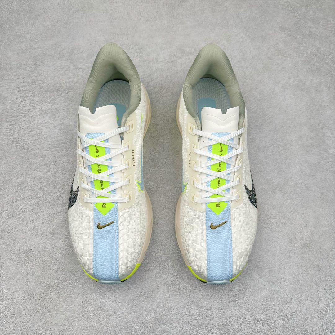 图片[2]-NK Zoom Pegasus Plus 超级飞马涡轮增压马拉松慢跑鞋 FQ7262 在设计上延续了原版鞋款的经典风格，向 Pegasus Turbo 致敬。鞋面采用 Flyknit 材质，巧妙地在不同区域实现紧密与松散的编织结合。标志性的尼龙中部条纹与原版 Turbo 设计呼应。原有的 Flywire 被内部毡织带替代。鞋领的衬垫和鞋跟支撑则为鞋面增添了完善的细节。与以往的 Turbo 型号采用双层泡沫不同，Pegasus Plus 使用了一体式 ZoomX 中底。鞋跟厚度为 35 毫米，前掌为 25 毫米，形成 10 毫米的落差，外底覆盖了大量橡胶，而 ZoomX 外露的部分也十分显眼。尺码：36 36.5 37.5 38 38.5 39 40 40.5 41 42 42.5 43 44 44.5 45-选品中心