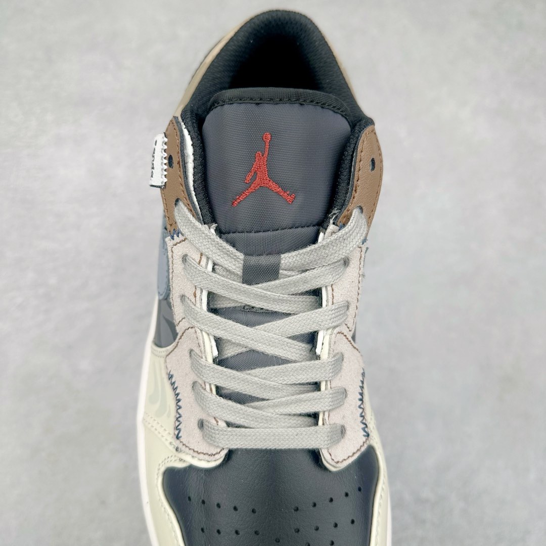 图片[5]-Air Jordan AJ1 Low 低帮定制 DM5688-101 原厂内置气垫魔块 A模大底 头层小牛皮 鞋舌AJ原厂专用牛津布+AJ专用反口珍珠布+原厂无杂质高弹内里海棉+特殊封边弹力鞋带 尺码：36 36.5 37.5 38 38.5 39 40 40.5 41 42 42.5 43 44 44.5 45 46 47.5-选品中心