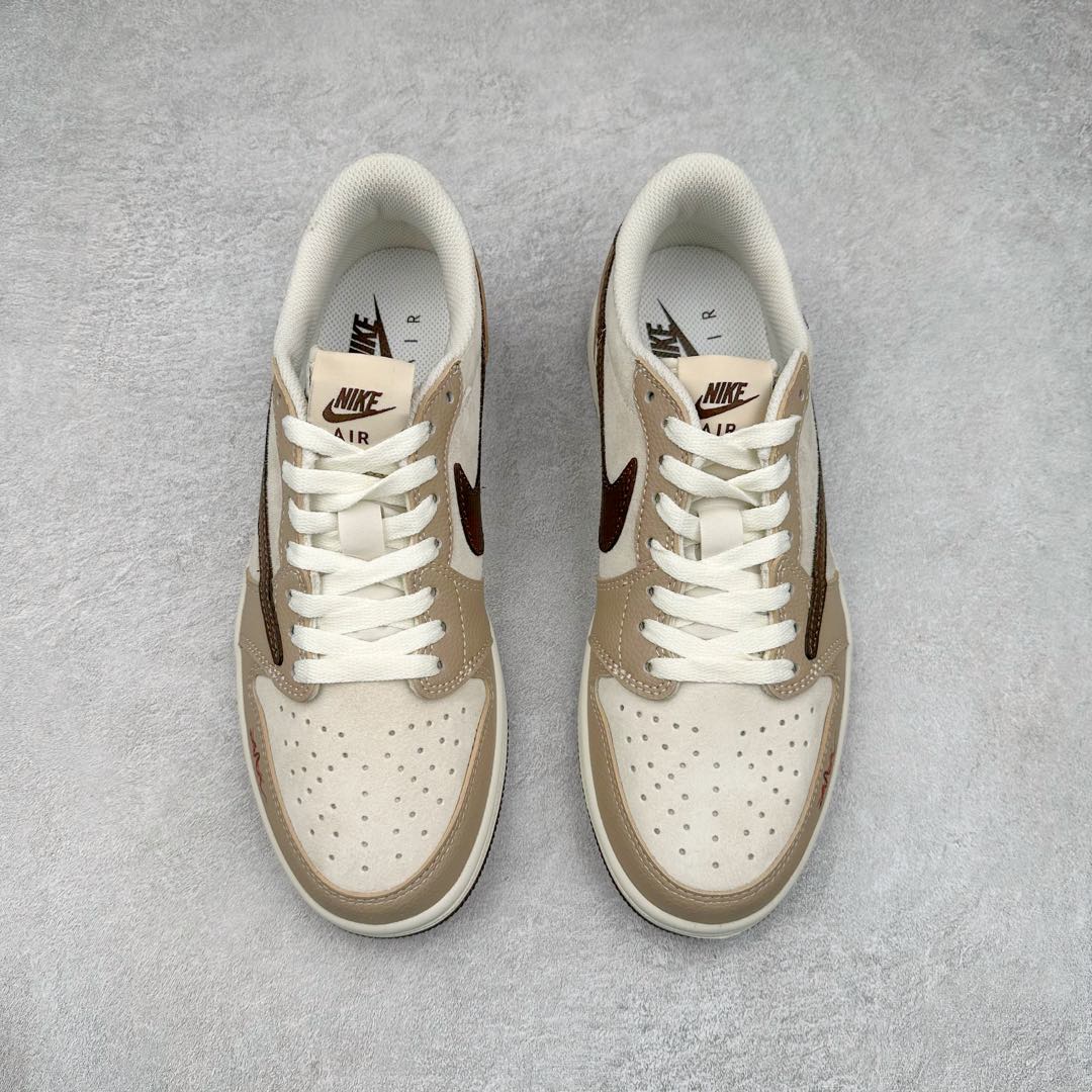 图片[2]-TS x Air Jordan AJ1 Low 倒钩低帮联名定制配色 DM7688-074 原厂内置气垫魔块 A模大底 头层小牛皮 鞋舌AJ原厂专用牛津布+AJ专用反口珍珠布+原厂无杂质高弹内里海棉+特殊封边弹力鞋带 尺码：36 36.5 37.5 38 38.5 39 40 40.5 41 42 42.5 43 44 44.5 45 46 47.5-选品中心