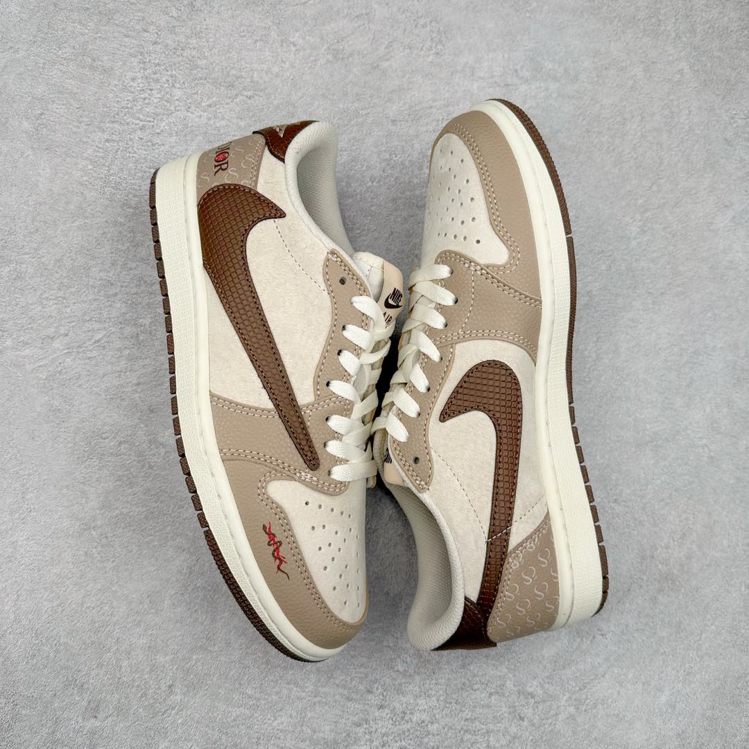 图片[3]-TS x Air Jordan AJ1 Low 倒钩低帮联名定制配色 DM7688-074 原厂内置气垫魔块 A模大底 头层小牛皮 鞋舌AJ原厂专用牛津布+AJ专用反口珍珠布+原厂无杂质高弹内里海棉+特殊封边弹力鞋带 尺码：36 36.5 37.5 38 38.5 39 40 40.5 41 42 42.5 43 44 44.5 45 46 47.5-选品中心