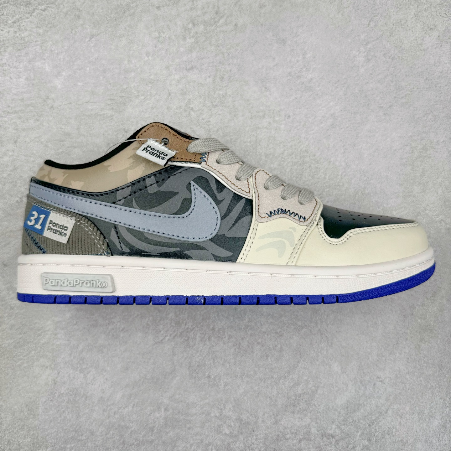 Air Jordan AJ1 Low 低帮定制 DM5688-101 原厂内置气垫魔块 A模大底 头层小牛皮 鞋舌AJ原厂专用牛津布+AJ专用反口珍珠布+原厂无杂质高弹内里海棉+特殊封边弹力鞋带 尺码:36 36.5 37.5 38 38.5 39 40 40.5 41 42 42.5 43 44 44.5 45 46 47.5-选品中心