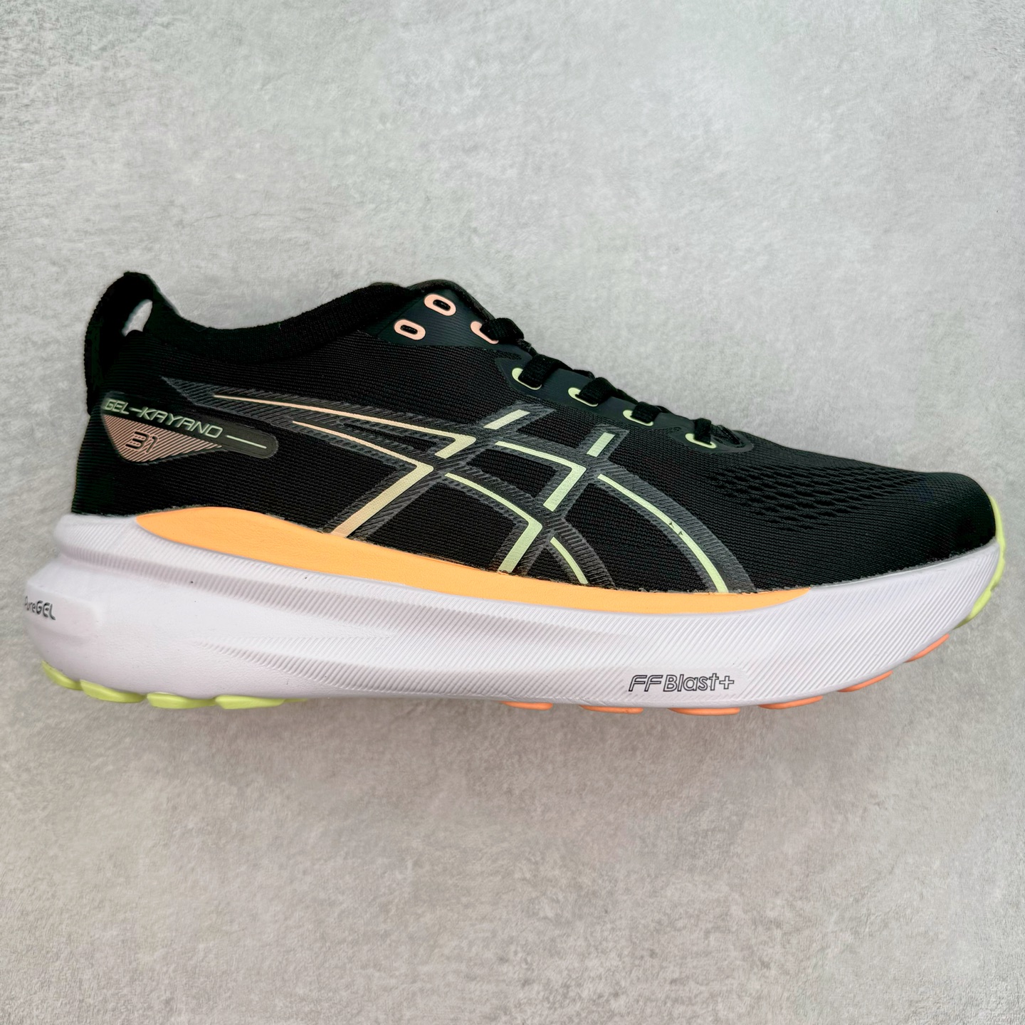 图片[6]-Asics Gel-Kayano 31 亚瑟士卡亚诺31代低帮专业有氧超轻量休闲运动全能慢跑鞋全球知名运动品牌ASICS正式推出新款GEL-KAYANO 31跑鞋，旨在通过全新稳定结构以提升产品可适性，满足跑者的足部稳定需求，让每一位跑者从起跑到结束都能够感受到焕然一新的稳定性与舒适性，从而帮助更多人找到身心平衡，获得自在舒适的健康生活方式。秉持着ASICS亚瑟士的设计哲学，全新一代GEL-KAYANO 31应运而生。为进一步升级产品的稳定性，GEL-KAYANO 31采用了全新4D引导系统，通过内侧稳定装置提升可适性，满足足部稳定需求，帮助足弓迅速返回到平衡位置。作为基于生物力学研究打造的全新稳定结构，4D引导系统不仅提升了跑鞋对双脚的支撑性，它还将人体不同的运动状态纳入设计考量，帮助跑者在多种跑动强度下获得充足的稳定性和理想的舒适度。尺码：36 37 37.5 38 39.5 40 40.5 41.5 42 42.5 43.5 44 44.5 45-选品中心