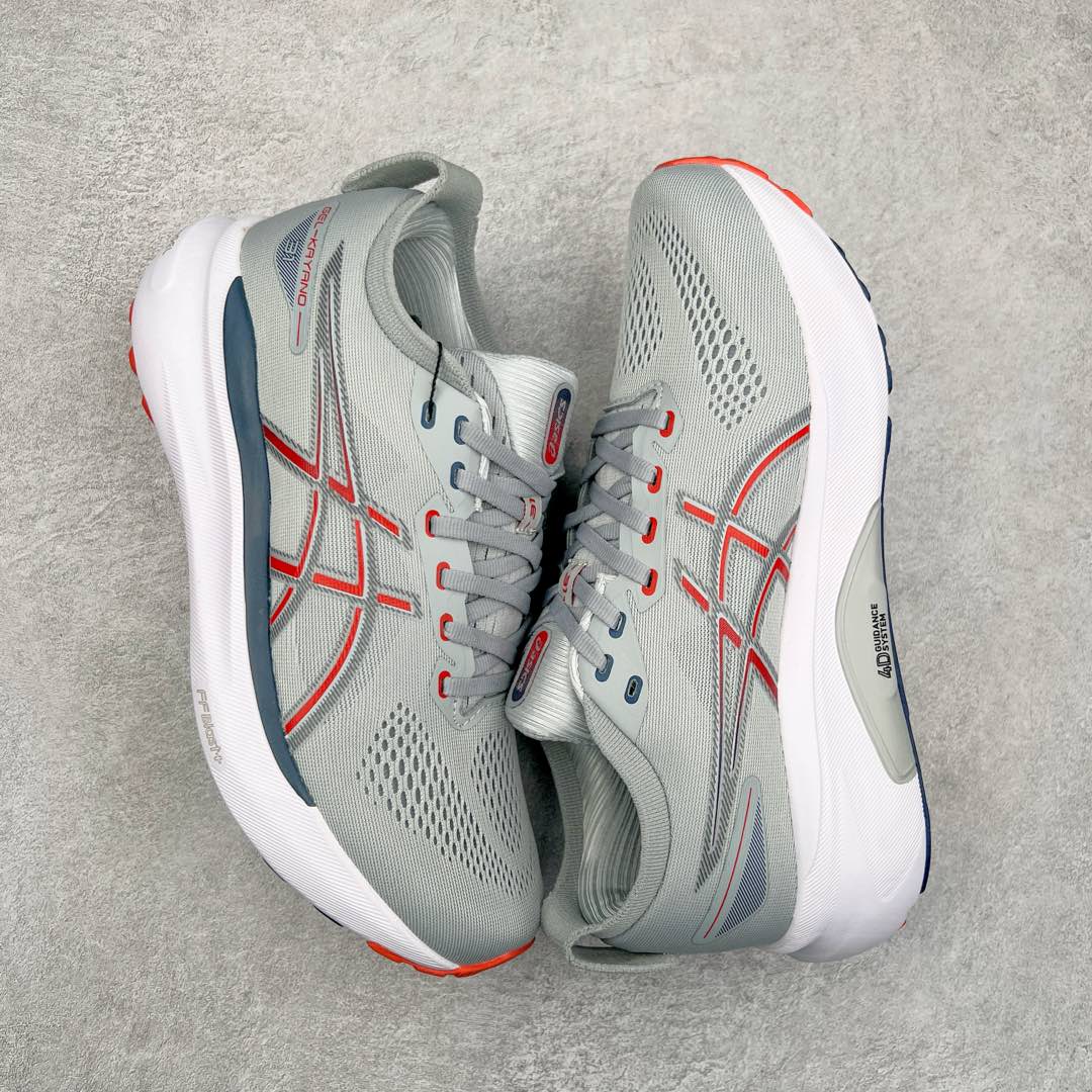 图片[3]-Asics Gel-Kayano 31 亚瑟士卡亚诺31代低帮专业有氧超轻量休闲运动全能慢跑鞋全球知名运动品牌ASICS正式推出新款GEL-KAYANO 31跑鞋，旨在通过全新稳定结构以提升产品可适性，满足跑者的足部稳定需求，让每一位跑者从起跑到结束都能够感受到焕然一新的稳定性与舒适性，从而帮助更多人找到身心平衡，获得自在舒适的健康生活方式。秉持着ASICS亚瑟士的设计哲学，全新一代GEL-KAYANO 31应运而生。为进一步升级产品的稳定性，GEL-KAYANO 31采用了全新4D引导系统，通过内侧稳定装置提升可适性，满足足部稳定需求，帮助足弓迅速返回到平衡位置。作为基于生物力学研究打造的全新稳定结构，4D引导系统不仅提升了跑鞋对双脚的支撑性，它还将人体不同的运动状态纳入设计考量，帮助跑者在多种跑动强度下获得充足的稳定性和理想的舒适度。尺码：36 37 37.5 38 39.5 40 40.5 41.5 42 42.5 43.5 44 44.5 45-选品中心