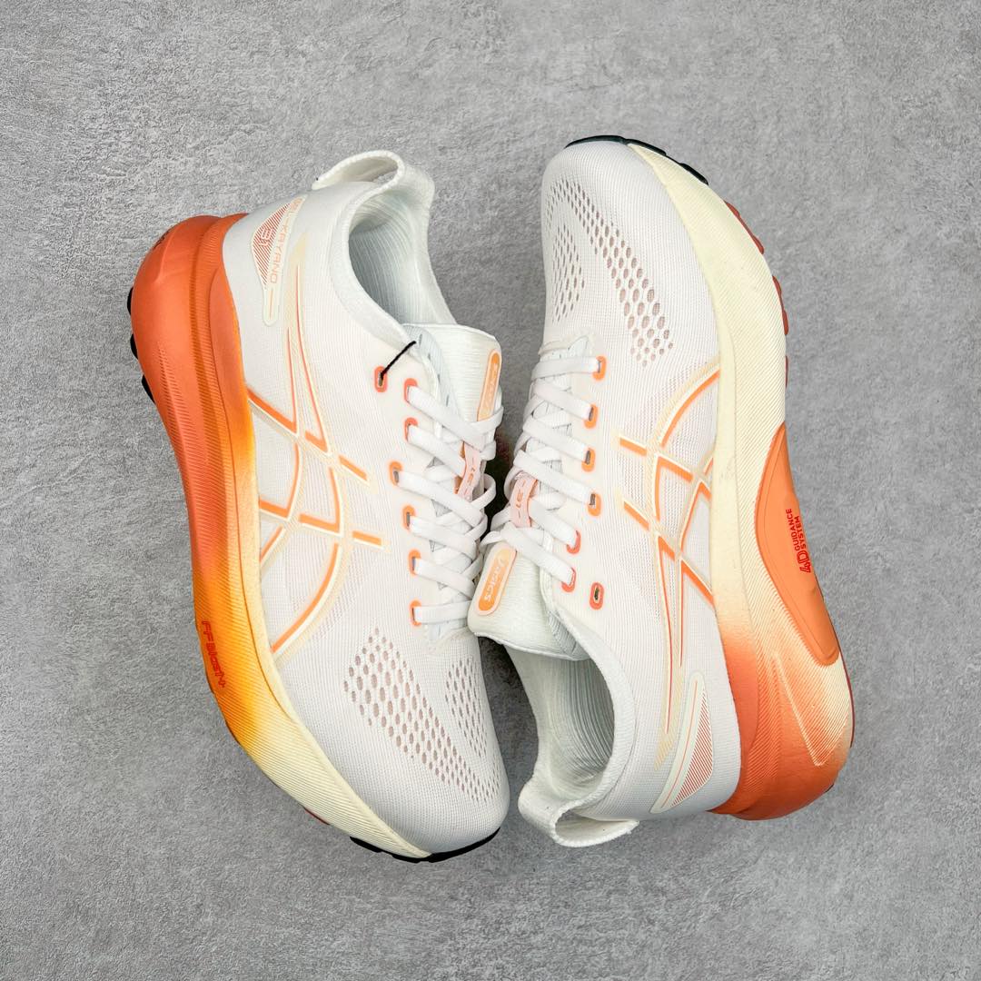 图片[3]-Asics Gel-Kayano 31 亚瑟士卡亚诺31代低帮专业有氧超轻量休闲运动全能慢跑鞋全球知名运动品牌ASICS正式推出新款GEL-KAYANO 31跑鞋，旨在通过全新稳定结构以提升产品可适性，满足跑者的足部稳定需求，让每一位跑者从起跑到结束都能够感受到焕然一新的稳定性与舒适性，从而帮助更多人找到身心平衡，获得自在舒适的健康生活方式。秉持着ASICS亚瑟士的设计哲学，全新一代GEL-KAYANO 31应运而生。为进一步升级产品的稳定性，GEL-KAYANO 31采用了全新4D引导系统，通过内侧稳定装置提升可适性，满足足部稳定需求，帮助足弓迅速返回到平衡位置。作为基于生物力学研究打造的全新稳定结构，4D引导系统不仅提升了跑鞋对双脚的支撑性，它还将人体不同的运动状态纳入设计考量，帮助跑者在多种跑动强度下获得充足的稳定性和理想的舒适度。尺码：36 37 37.5 38 39.5 40 40.5 41.5 42 42.5 43.5 44 44.5 45-选品中心