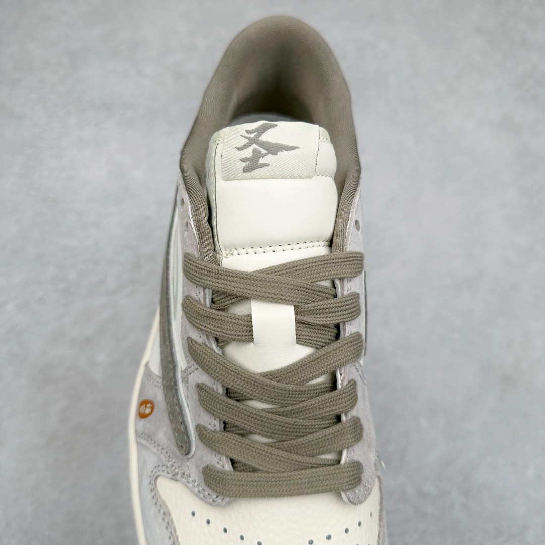 图片[5]-TS x Air Jordan AJ1 Low 倒钩低帮联名定制配色 DM6688-610 原厂内置气垫魔块 A模大底 头层小牛皮 鞋舌AJ原厂专用牛津布+AJ专用反口珍珠布+原厂无杂质高弹内里海棉+特殊封边弹力鞋带 尺码：36 36.5 37.5 38 38.5 39 40 40.5 41 42 42.5 43 44 44.5 45 46 47.5-选品中心