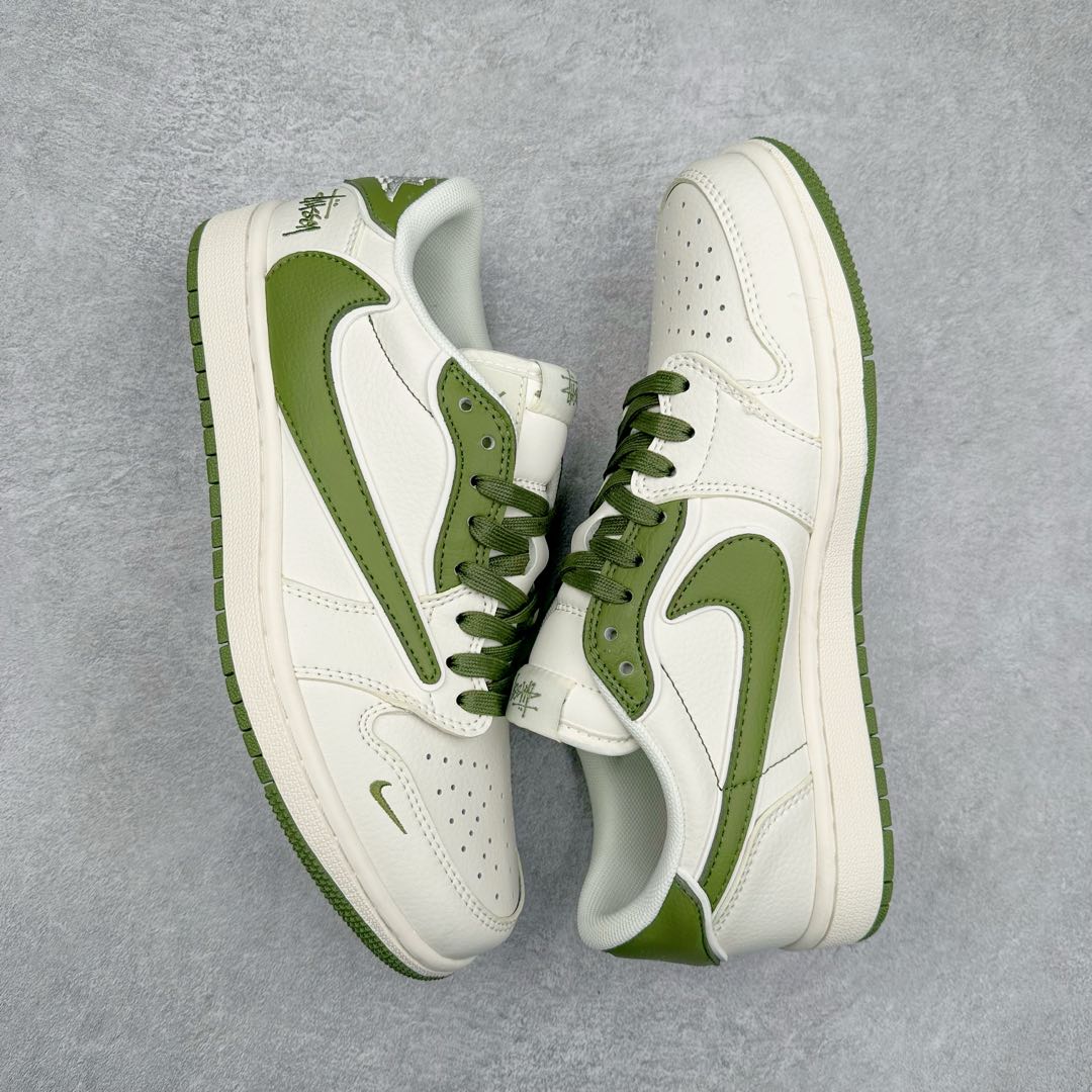 图片[3]-TS x Air Jordan AJ1 Low 倒钩低帮联名定制配色 DM6688-602 原厂内置气垫魔块 A模大底 头层小牛皮 鞋舌AJ原厂专用牛津布+AJ专用反口珍珠布+原厂无杂质高弹内里海棉+特殊封边弹力鞋带 尺码：36 36.5 37.5 38 38.5 39 40 40.5 41 42 42.5 43 44 44.5 45 46 47.5-选品中心