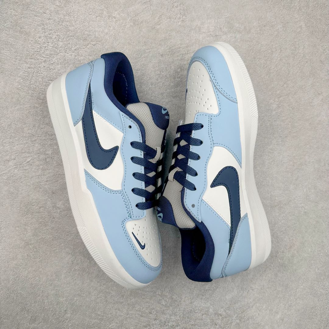 图片[3]-NK SB Force 58 空军58系列低帮休闲运动滑板板鞋 HJ3489-141 鞋面由帆布和麂皮拼接 层次感丰富 搭配硫化外底 耐磨耐穿 鞋舌及中底后跟处饰有SB Logo 表明鞋款身份 采用包边设计 经久耐穿 硫化结构则有效提升灵活性 穿上这款全新推出的创意力作 助你耀动街头 尺码：36 36.5 37.5 38 38.5 39 40 40.5 41 42 42.5 43 44 45-选品中心