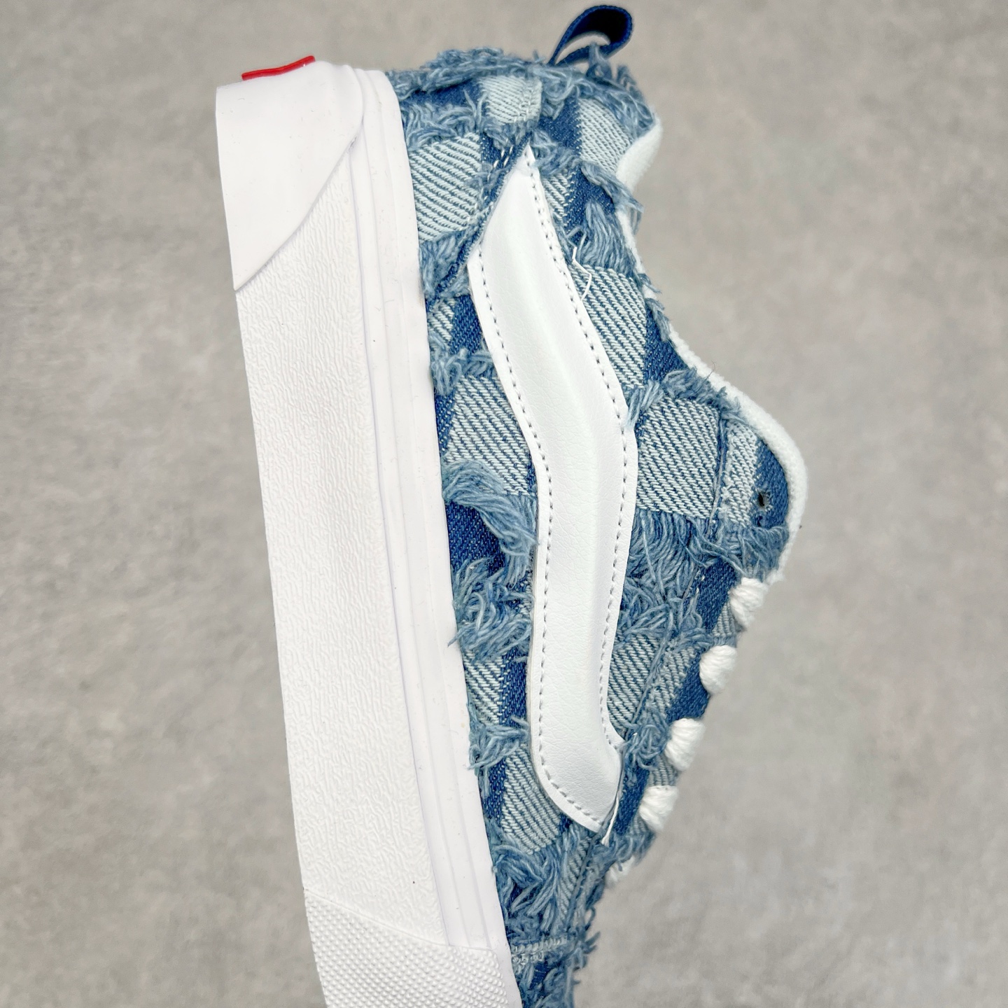 图片[6]-Vans Knu Skool 蛇年限定 蓝色方格流苏牛津布特色工艺 范斯低帮复古休闲胖胖面包鞋 尺码：35 36 36.5 37 38 38.5 39 40 40.5 41 42 42.5 43 44-选品中心