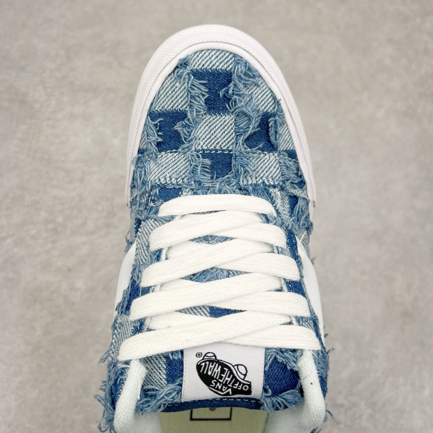图片[4]-Vans Knu Skool 蛇年限定 蓝色方格流苏牛津布特色工艺 范斯低帮复古休闲胖胖面包鞋 尺码：35 36 36.5 37 38 38.5 39 40 40.5 41 42 42.5 43 44-选品中心