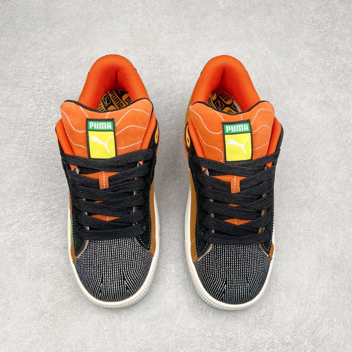 图片[2]-PUMA SUEDE XL 彪马新款面包鞋男女同款复古休闲板鞋 赠送一双鞋带 鞋身通体采用细腻的麂皮材质 厚实柔软 质感出众 鞋侧保留PUMA标志性跑道图案 侧面与后跟点缀金属色PUMA LOGO 兼具辨识度与细节感 加厚鞋垫、饱满鞋舌 搭配加宽扁形鞋带 使得穿着感更加贴合与舒适 值得一提的是 本季SUEDE XL鞋款以黑色、红色及蓝色最为瞩目 经典黑的配色 在低调之余可轻松驾驭任何潮流风格造型 而高饱和度的配色 则是当之无愧的早春出街利器。货号： 395205 尺码：36 37 37.5 38 38.5 39 40 40.5 41 42 42.5 43 44 45-选品中心