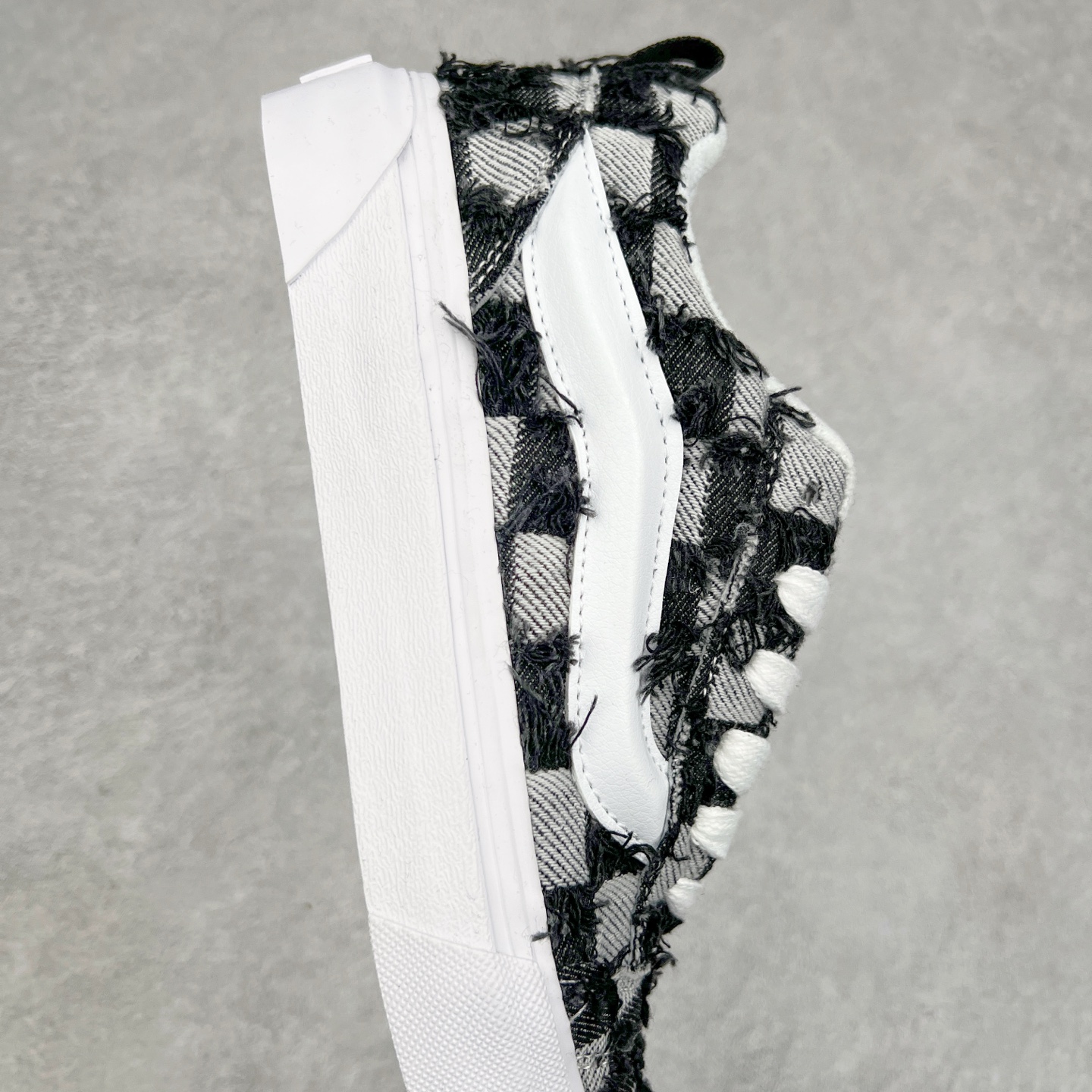 图片[6]-Vans Knu Skool 蛇年限定 蓝色方格流苏牛津布特色工艺 范斯低帮复古休闲胖胖面包鞋 尺码：35 36 36.5 37 38 38.5 39 40 40.5 41 42 42.5 43 44-选品中心