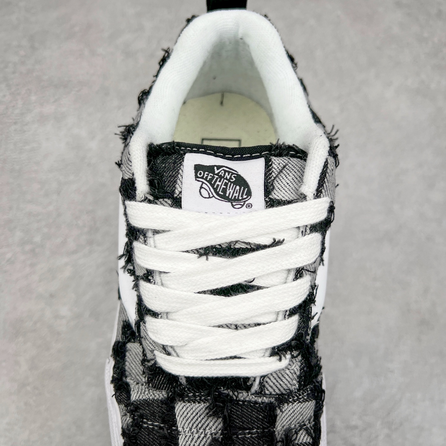 图片[5]-Vans Knu Skool 蛇年限定 蓝色方格流苏牛津布特色工艺 范斯低帮复古休闲胖胖面包鞋 尺码：35 36 36.5 37 38 38.5 39 40 40.5 41 42 42.5 43 44-选品中心