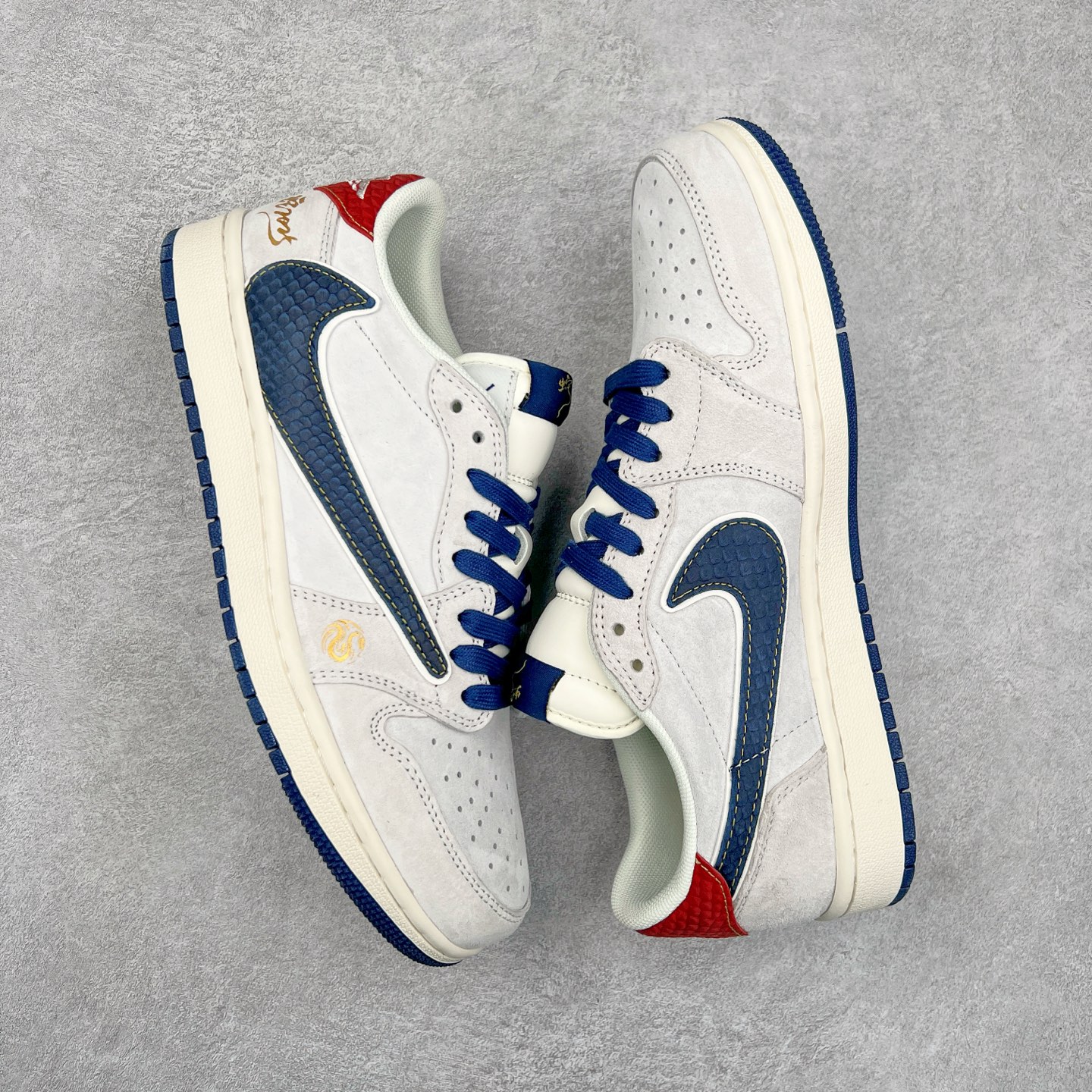 图片[3]-TS x Air Jordan AJ1 Low 倒钩低帮联名定制配色 XZ2025-168 原厂内置气垫魔块 A模大底 头层小牛皮 鞋舌AJ原厂专用牛津布+AJ专用反口珍珠布+原厂无杂质高弹内里海棉+特殊封边弹力鞋带 尺码：36 36.5 37.5 38 38.5 39 40 40.5 41 42 42.5 43 44 44.5 45 46 47.5-选品中心