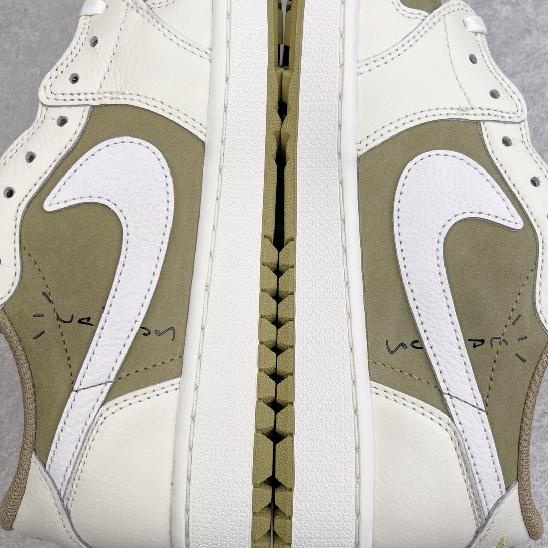 图片[13]-＃PK纯原 Travis Scott x Air Jordan AJ1 Low Golf \\\”Olive\\\” TS联名倒钩6.0高尔夫低帮 橄榄绿 FZ3124-200 圈内最强倒钩系列 高端零售特供批次 产品品控稳定性领先行业 各方面均可对飙L版 良心定价不杀猪 SZ原厂全套原楦原纸板冲刀磨具开发 原厂皮料加持 原厂港宝加持定型后跟R度完美 同源原厂电绣 鬼脸飞翼针数密度立体效果一致 百分百一致原鞋 原厂拉帮工艺 针距密度一致 后跟弧度收口自然不对折 极致一眼正品既视感 进口玻璃冲刀皮料裁剪零毛边 全鞋电脑针车工艺 品控清洁度最高QC检验标准 免检产品 原厂订购鞋盒、鞋标、防尘纸、鞋撑、鞋带 追求极致的原厂味道 尺码：36 36.5 37.5 38 38.5 39 40 40.5 41 42 42.5 43 44 44.5 45 46 47.5-选品中心