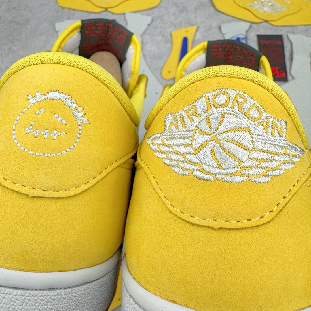 图片[18]-＃PK原厂裁片裸鞋 Travis Scott x Air Jordan AJ1 Low OG SP TS联名倒钩8.0低帮 黄蓝色 DZ4137-700 XC原厂全套原裁片 小手一抖两万飞走 目前市面唯一流出的一套 各大球鞋大咖曝光就是这套 区别市面看图做货 全套原厂生产指令 内外盒标包装纸鞋带配件均同步公司发售大货 已全方位校对 放心开冲 裸鞋 渠道货 玩家 随意操作 尺码：36 36.5 37.5 38 38.5 39 40 40.5 41 42 42.5 43 44 44.5 45 46 47.5-选品中心
