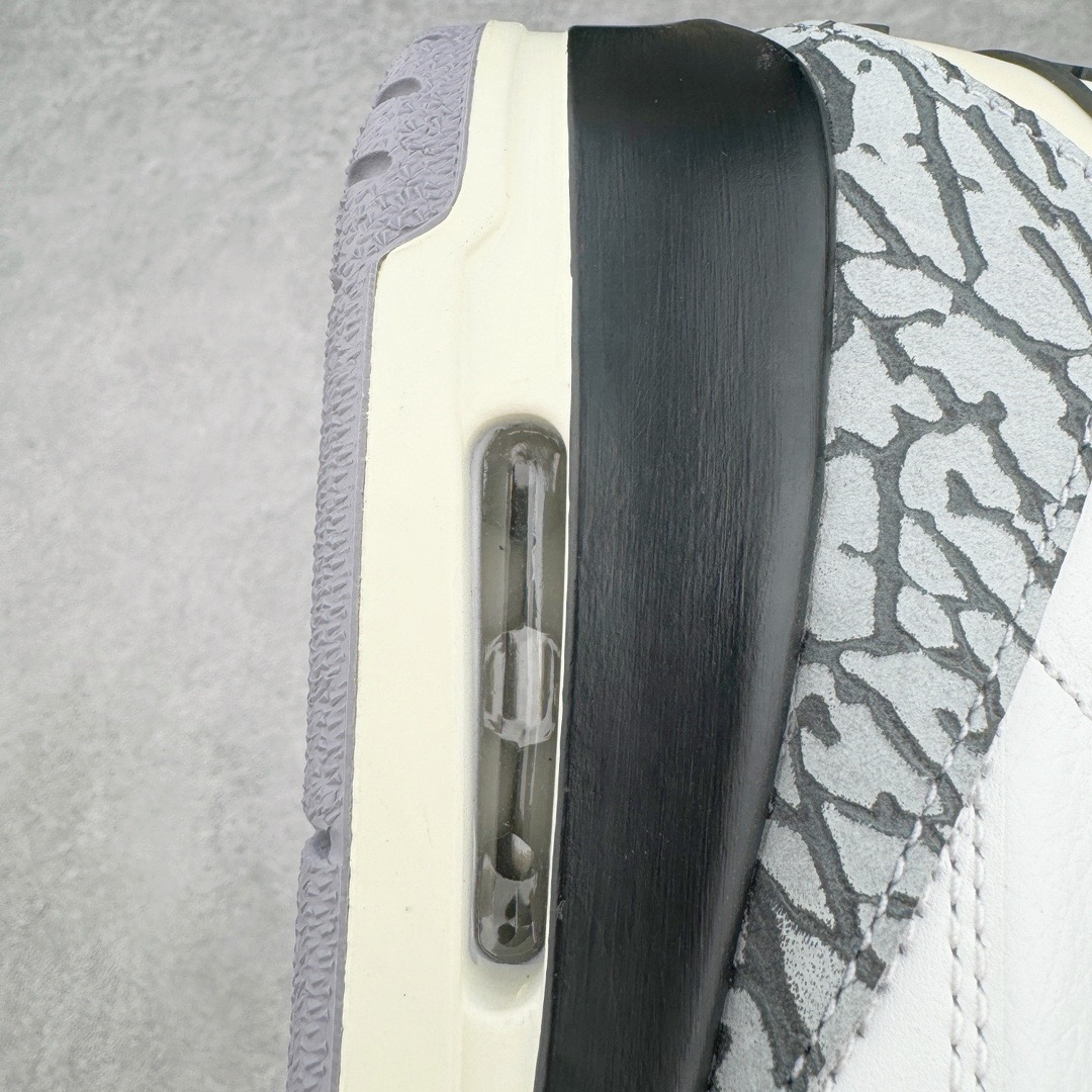 图片[15]-＃PK纯原 Air Jordan AJ3 Retro 做旧白水泥 DN3707-100 目前市场最推荐的产品 市场唯一正确批次 操刀耗时半年巨作 超合理的单价 拒绝高利润 全套原纸板楦头开发 原厂大底磨具加持立体防滑纹理 原装可视Air Sole气垫 原汁原味最完美的三代版型 唯一正确鞋头趴度弧度高度鞋身腰线 原厂TPU彩虹扎染后跟饰片 正确内里反口里网布 皮料菱角分明不变形无多余毛边 广东原厂zp同批次手工大底描漆拉丝 市场唯一原厂鞋扣模具 原厂织唛标 原厂飞人电绣工艺 尾指中部跳三针 独家绑鞋带手法 印刷中底布 四线拉帮 米色美纹纸贴合固定 进口港宝加持 后跟自然饱满 全鞋荧光划线卡点 追求极致完美 每一双都是工艺品 多重QC质检 超越公司货的品控标准 实实在在的免检产品 尺码：40 40.5 41 42 42.5 43 44 44.5 45 46 47.5 48.5-选品中心