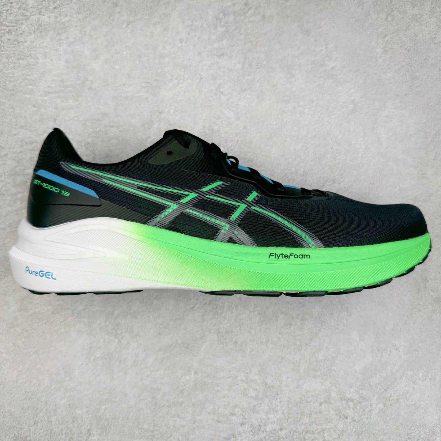 Asics GT-1000 13 GTX 亚瑟士舒适运动稳定防滑支撑低帮休闲跑步鞋 GT-1000 13采用网眼鞋面，提供良好透气性 中底处的PUREGEL科技与FLYTEFOAM缓冲层可減轻鞋身的重量 带来更加柔软的触地脚感 在每一步中创造更加舒适的运动体验 尺码：40 40.5 41.5 42 42.5 43.5 44 44.5 45-选品中心