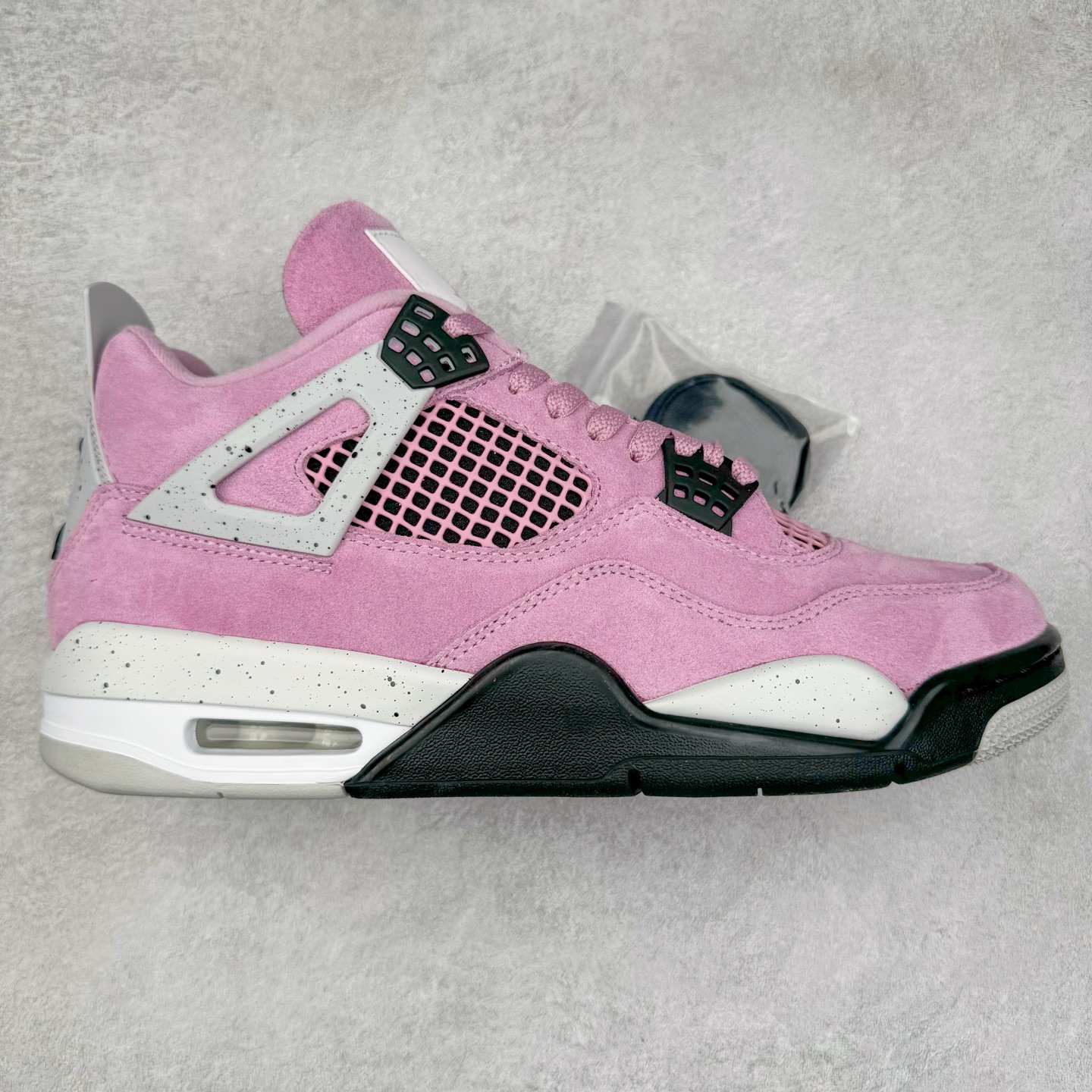 #OG纯原 Air Jordan AJ4 WMNS \\\”Orchid\\\”猛男粉 AQ9129-501 耗时多个月巨作 重金购买原楦原纸板 确保原汁原味 完美呈现四代版型 原厂织唛标 市面唯一采用原装皮料 正确网格工艺 全方位一致匹配官方细节 尺码:36 36.5 37.5 38 38.5 39 40 40.5 41 42 42.5 43 44 44.5 45 46 47.5-选品中心
