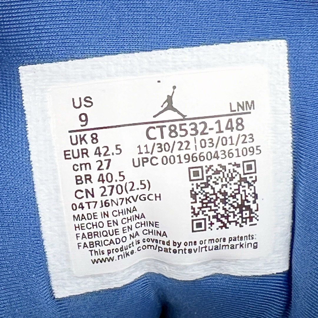 图片[15]-＃KZ神版 Air Jordan AJ3 Retro 奇才白蓝 CT8532-148 独家外贸特供尺码含45.5 48.5 国内外口碑最好最推荐的产品 市场中端王者 亲自操刀耗时半年巨作 全套原纸板楦头开发 原厂大底磨具加持立体防滑纹理 原装可视Air Sole气垫 原汁原味最完美的三代版型 唯一正确鞋头趴度弧度高度鞋身腰线 此版本只针对中端市场 皮料材质有所更替 其他数据细节工艺流程均保持一致 绝不口嗨 细节品控鞋型随意秒杀市面3XX 4XX 原厂TPU后跟饰片 正确内里反口里网布 皮料菱角分明不变形无多余毛边 正确手工大底描漆拉丝 市场唯一原厂鞋扣模具 原厂织唛标 原厂飞人电绣工艺 尾指中部跳三针 独家绑鞋带手法 印刷中底布 四线拉帮 米色美纹纸贴合固定 进口港宝加持 后跟自然饱满 全鞋荧光划线卡点 追求极致完美 每一双都是工艺品 多重QC质检 超越公司货的品控标准 实实在在的免检产品 尺码：40 40.5 41 42 42.5 43 44 44.5 45 45.5 46 47.5 48.5-选品中心