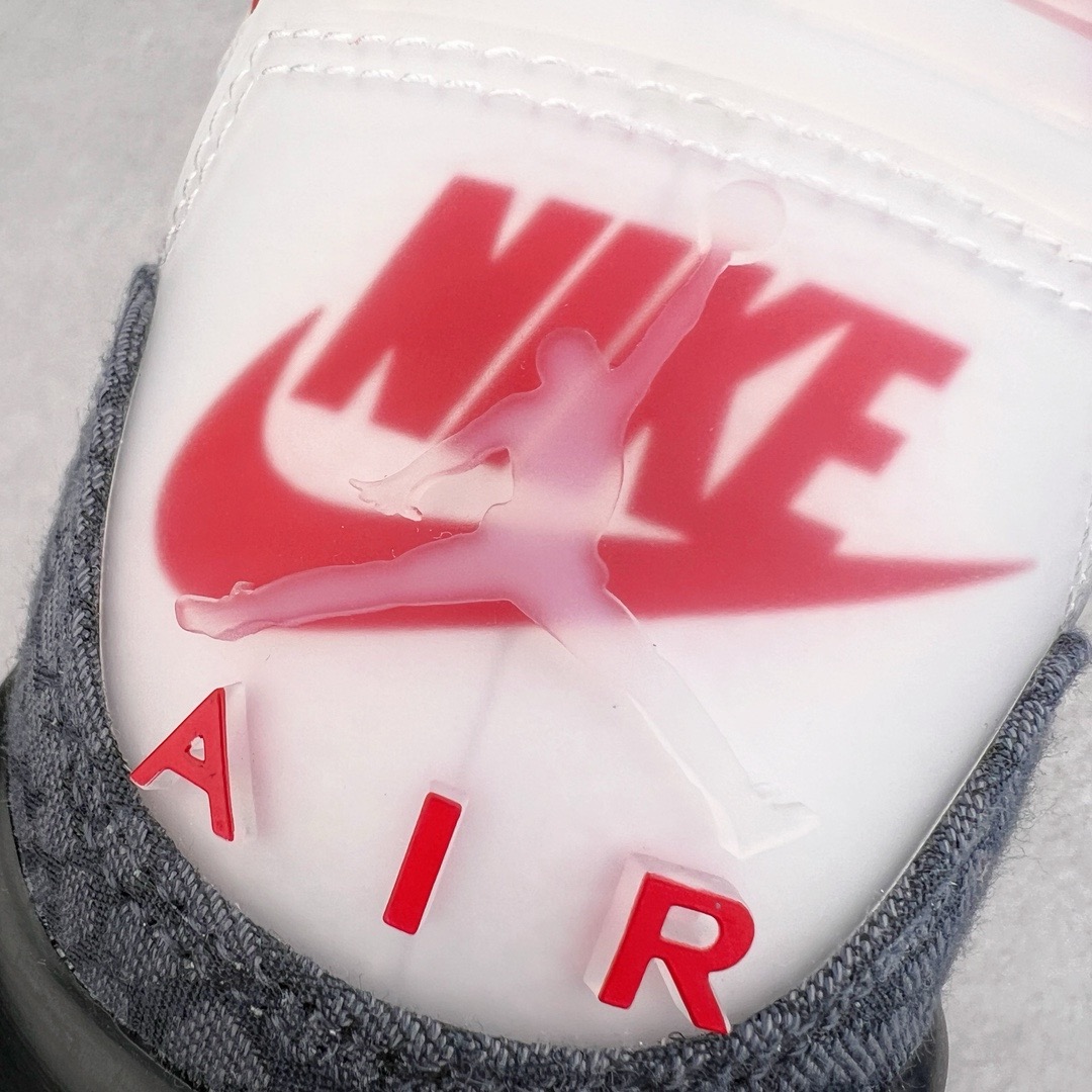 图片[13]-＃KZ神版 Air Jordan AJ3 Retro 火焰红 CZ6431-100 独家外贸特供尺码含45.5 48.5 国内外口碑最好最推荐的产品 市场中端王者 亲自操刀耗时半年巨作 全套原纸板楦头开发 原厂大底磨具加持立体防滑纹理 原装可视Air Sole气垫 原汁原味最完美的三代版型 唯一正确鞋头趴度弧度高度鞋身腰线 此版本只针对中端市场 皮料材质有所更替 其他数据细节工艺流程均保持一致 绝不口嗨 细节品控鞋型随意秒杀市面3XX 4XX 原厂TPU后跟饰片 正确内里反口里网布 皮料菱角分明不变形无多余毛边 正确手工大底描漆拉丝 市场唯一原厂鞋扣模具 原厂织唛标 原厂飞人电绣工艺 尾指中部跳三针 独家绑鞋带手法 印刷中底布 四线拉帮 米色美纹纸贴合固定 进口港宝加持 后跟自然饱满 全鞋荧光划线卡点 追求极致完美 每一双都是工艺品 多重QC质检 超越公司货的品控标准 实实在在的免检产品 尺码：40 40.5 41 42 42.5 43 44 44.5 45 45.5 46 47.5 48.5-选品中心