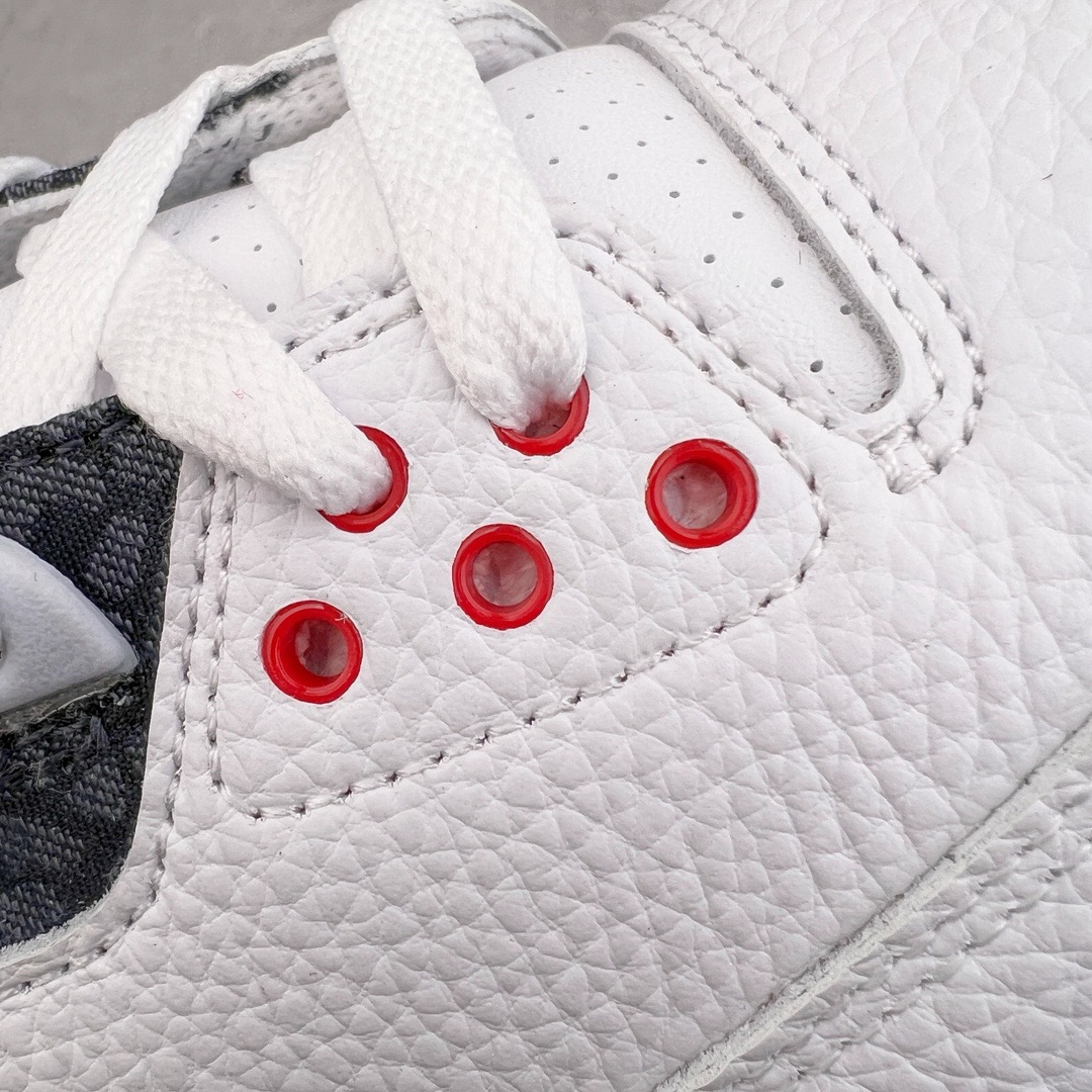 图片[16]-＃KZ神版 Air Jordan AJ3 Retro 火焰红 CZ6431-100 独家外贸特供尺码含45.5 48.5 国内外口碑最好最推荐的产品 市场中端王者 亲自操刀耗时半年巨作 全套原纸板楦头开发 原厂大底磨具加持立体防滑纹理 原装可视Air Sole气垫 原汁原味最完美的三代版型 唯一正确鞋头趴度弧度高度鞋身腰线 此版本只针对中端市场 皮料材质有所更替 其他数据细节工艺流程均保持一致 绝不口嗨 细节品控鞋型随意秒杀市面3XX 4XX 原厂TPU后跟饰片 正确内里反口里网布 皮料菱角分明不变形无多余毛边 正确手工大底描漆拉丝 市场唯一原厂鞋扣模具 原厂织唛标 原厂飞人电绣工艺 尾指中部跳三针 独家绑鞋带手法 印刷中底布 四线拉帮 米色美纹纸贴合固定 进口港宝加持 后跟自然饱满 全鞋荧光划线卡点 追求极致完美 每一双都是工艺品 多重QC质检 超越公司货的品控标准 实实在在的免检产品 尺码：40 40.5 41 42 42.5 43 44 44.5 45 45.5 46 47.5 48.5-选品中心