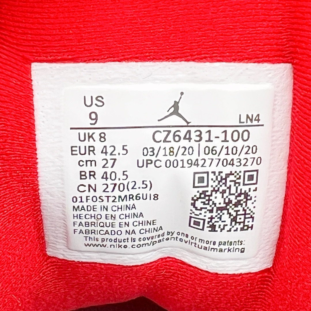 图片[19]-＃KZ神版 Air Jordan AJ3 Retro 火焰红 CZ6431-100 独家外贸特供尺码含45.5 48.5 国内外口碑最好最推荐的产品 市场中端王者 亲自操刀耗时半年巨作 全套原纸板楦头开发 原厂大底磨具加持立体防滑纹理 原装可视Air Sole气垫 原汁原味最完美的三代版型 唯一正确鞋头趴度弧度高度鞋身腰线 此版本只针对中端市场 皮料材质有所更替 其他数据细节工艺流程均保持一致 绝不口嗨 细节品控鞋型随意秒杀市面3XX 4XX 原厂TPU后跟饰片 正确内里反口里网布 皮料菱角分明不变形无多余毛边 正确手工大底描漆拉丝 市场唯一原厂鞋扣模具 原厂织唛标 原厂飞人电绣工艺 尾指中部跳三针 独家绑鞋带手法 印刷中底布 四线拉帮 米色美纹纸贴合固定 进口港宝加持 后跟自然饱满 全鞋荧光划线卡点 追求极致完美 每一双都是工艺品 多重QC质检 超越公司货的品控标准 实实在在的免检产品 尺码：40 40.5 41 42 42.5 43 44 44.5 45 45.5 46 47.5 48.5-选品中心
