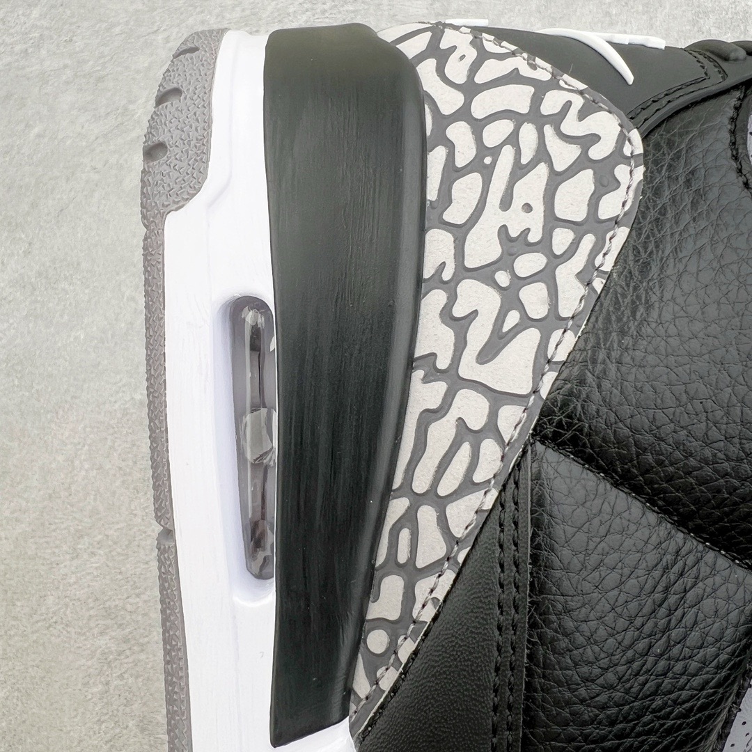 图片[13]-＃KZ神版 Air Jordan AJ3 Retro 黑水泥 854262-001 独家外贸特供尺码含45.5 48.5 国内外口碑最好最推荐的产品 市场中端王者 亲自操刀耗时半年巨作 全套原纸板楦头开发 原厂大底磨具加持立体防滑纹理 原装可视Air Sole气垫 原汁原味最完美的三代版型 唯一正确鞋头趴度弧度高度鞋身腰线 此版本只针对中端市场 皮料材质有所更替 其他数据细节工艺流程均保持一致 绝不口嗨 细节品控鞋型随意秒杀市面3XX 4XX 原厂TPU后跟饰片 正确内里反口里网布 皮料菱角分明不变形无多余毛边 正确手工大底描漆拉丝 市场唯一原厂鞋扣模具 原厂织唛标 原厂飞人电绣工艺 尾指中部跳三针 独家绑鞋带手法 印刷中底布 四线拉帮 米色美纹纸贴合固定 进口港宝加持 后跟自然饱满 全鞋荧光划线卡点 追求极致完美 每一双都是工艺品 多重QC质检 超越公司货的品控标准 实实在在的免检产品 尺码：40 40.5 41 42 42.5 43 44 44.5 45 45.5 46 47.5 48.5-选品中心