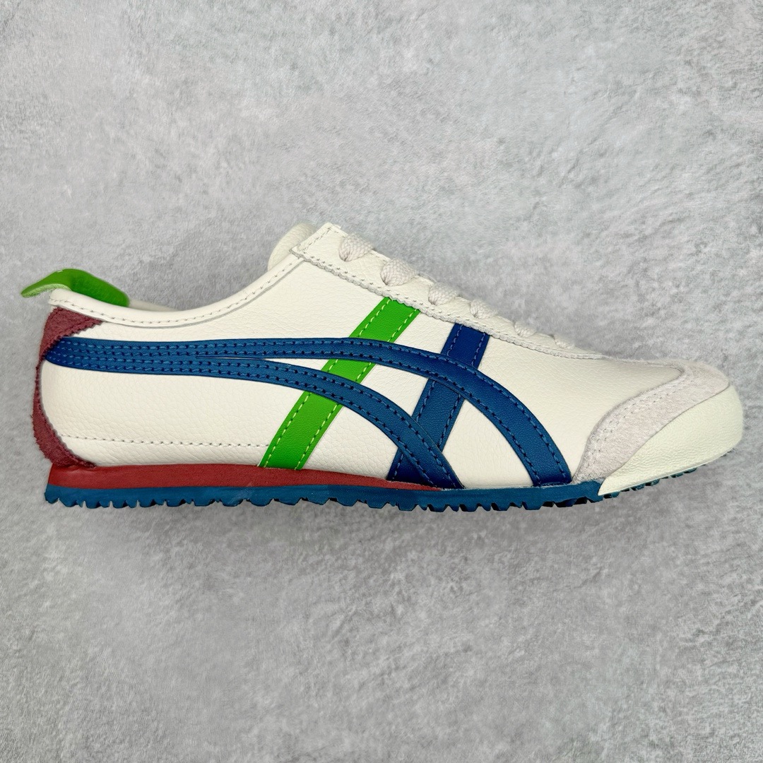 图片[3]-＃HK纯原 Asics Onitsuka Tiger MEXICO 66 亚瑟士鬼冢虎复古经典板鞋 市场最强版本 头层小羊皮加持 海外订单工厂出品 超成熟稳定的做工品控 原装全套纸板楦头开发 原汁原味 完美呈现版型 私模正确鞋底咬花纹路 一比一鞋头弧度高度鞋身弧度 绝不口嗨 细节品控鞋型随意秒杀市面 原档咬花纹路私模大底 一个单元有六个三角形 总体形拼接呈现花瓣状 官方四联吊牌 原装Ortholite轻量化鞋垫 原盒原配 质保卡 说明书 钢印防尘纸 纸板中底带钢印 乳胶组合鞋垫 支持全方位的对比专柜 产品从款式颜色造型上体现出追求舒适和细节的完美 鞋类更是推崇手工制作的严谨与完美 融舒适性与可穿性的设计风格 注重细节的完美和别致魅力 既保持稳重 又不失轻松的时尚感 尺码：36 37 37.5 38 39 39.5 40 40.5 41.5 42 42.5 43.5 44 45 46-选品中心