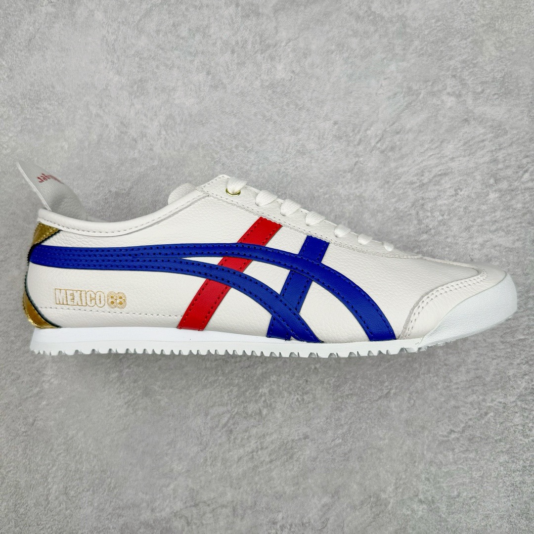 图片[2]-＃HK纯原 Asics Onitsuka Tiger MEXICO 66 亚瑟士鬼冢虎复古经典板鞋 市场最强版本 头层小羊皮加持 海外订单工厂出品 超成熟稳定的做工品控 原装全套纸板楦头开发 原汁原味 完美呈现版型 私模正确鞋底咬花纹路 一比一鞋头弧度高度鞋身弧度 绝不口嗨 细节品控鞋型随意秒杀市面 原档咬花纹路私模大底 一个单元有六个三角形 总体形拼接呈现花瓣状 官方四联吊牌 原装Ortholite轻量化鞋垫 原盒原配 质保卡 说明书 钢印防尘纸 纸板中底带钢印 乳胶组合鞋垫 支持全方位的对比专柜 产品从款式颜色造型上体现出追求舒适和细节的完美 鞋类更是推崇手工制作的严谨与完美 融舒适性与可穿性的设计风格 注重细节的完美和别致魅力 既保持稳重 又不失轻松的时尚感 尺码：36 37 37.5 38 39 39.5 40 40.5 41.5 42 42.5 43.5 44 45 46-选品中心