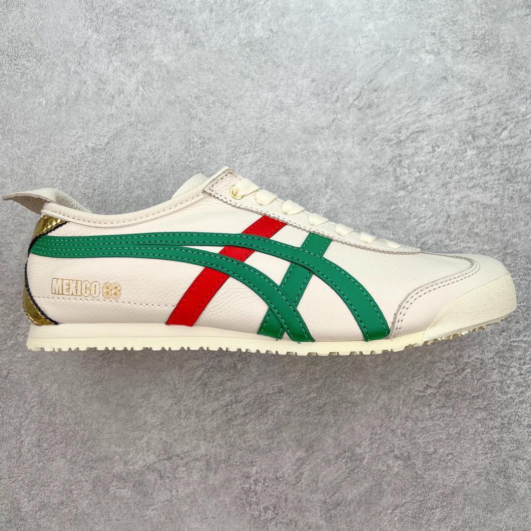 图片[6]-＃HK纯原 Asics Onitsuka Tiger MEXICO 66 亚瑟士鬼冢虎复古经典板鞋 市场最强版本 头层小羊皮加持 海外订单工厂出品 超成熟稳定的做工品控 原装全套纸板楦头开发 原汁原味 完美呈现版型 私模正确鞋底咬花纹路 一比一鞋头弧度高度鞋身弧度 绝不口嗨 细节品控鞋型随意秒杀市面 原档咬花纹路私模大底 一个单元有六个三角形 总体形拼接呈现花瓣状 官方四联吊牌 原装Ortholite轻量化鞋垫 原盒原配 质保卡 说明书 钢印防尘纸 纸板中底带钢印 乳胶组合鞋垫 支持全方位的对比专柜 产品从款式颜色造型上体现出追求舒适和细节的完美 鞋类更是推崇手工制作的严谨与完美 融舒适性与可穿性的设计风格 注重细节的完美和别致魅力 既保持稳重 又不失轻松的时尚感 尺码：36 37 37.5 38 39 39.5 40 40.5 41.5 42 42.5 43.5 44 45 46-选品中心