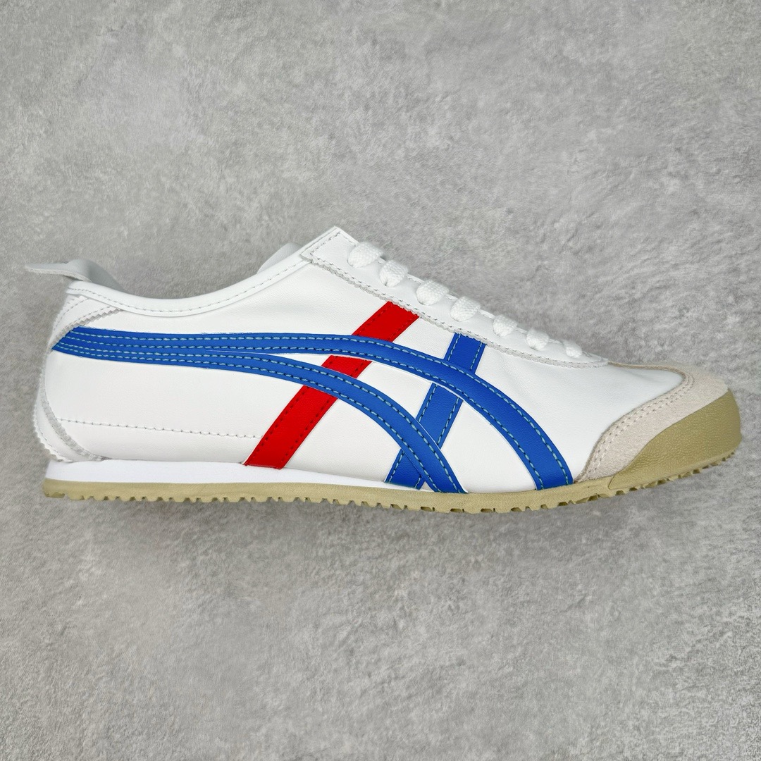图片[2]-＃HK纯原 Asics Onitsuka Tiger MEXICO 66 亚瑟士鬼冢虎复古经典板鞋 市场最强版本 头层小羊皮加持 海外订单工厂出品 超成熟稳定的做工品控 原装全套纸板楦头开发 原汁原味 完美呈现版型 私模正确鞋底咬花纹路 一比一鞋头弧度高度鞋身弧度 绝不口嗨 细节品控鞋型随意秒杀市面 原档咬花纹路私模大底 一个单元有六个三角形 总体形拼接呈现花瓣状 官方四联吊牌 原装Ortholite轻量化鞋垫 原盒原配 质保卡 说明书 钢印防尘纸 纸板中底带钢印 乳胶组合鞋垫 支持全方位的对比专柜 产品从款式颜色造型上体现出追求舒适和细节的完美 鞋类更是推崇手工制作的严谨与完美 融舒适性与可穿性的设计风格 注重细节的完美和别致魅力 既保持稳重 又不失轻松的时尚感 尺码：36 37 37.5 38 39 39.5 40 40.5 41.5 42 42.5 43.5 44 45 46-选品中心