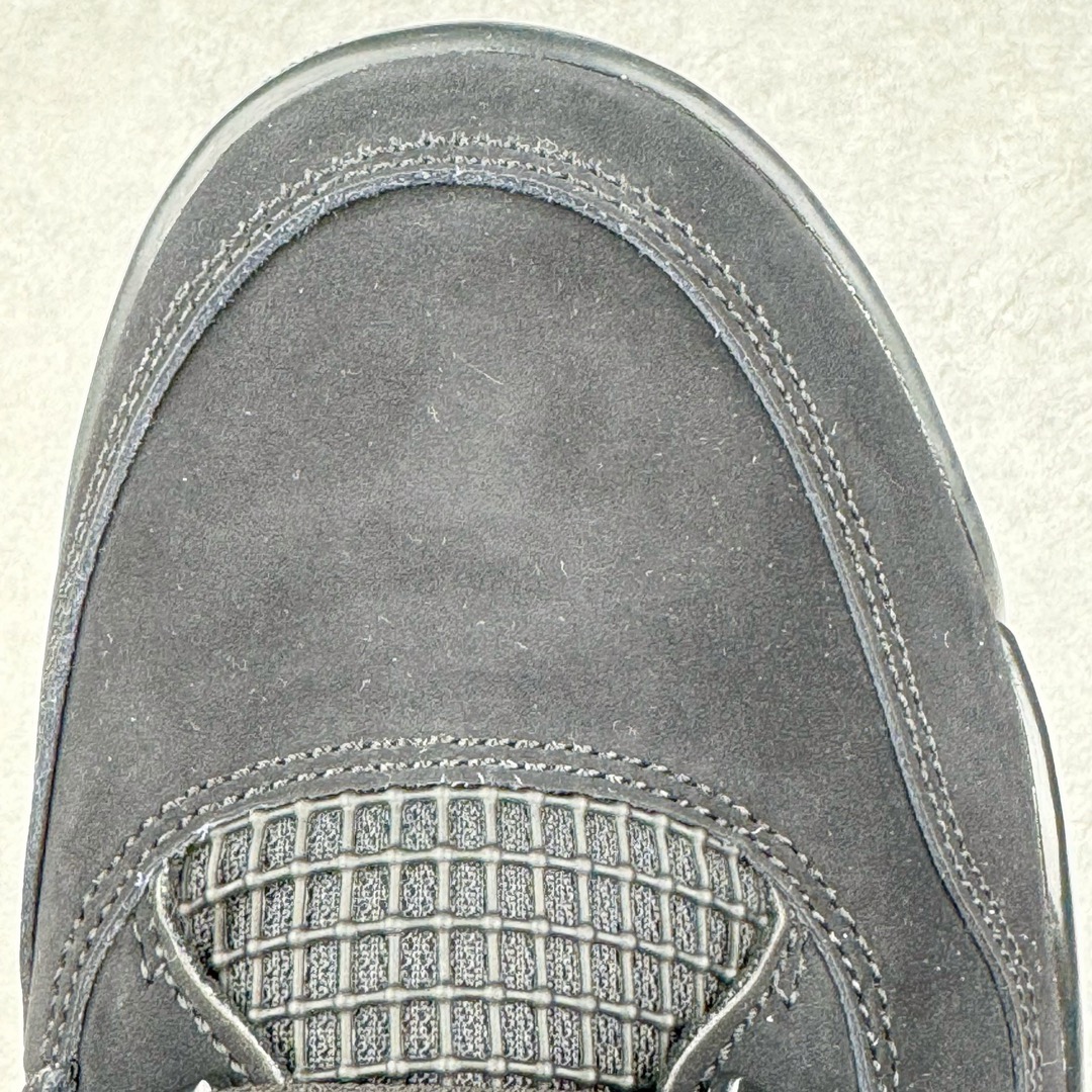 图片[19]-＃lw纯原 Air Jordan AJ4 \\\”black Cat\\\” 黑猫 CU1110-010 第一梯队最新批次 细节多次校对改良 接近完美 细节达到可过鉴定标准 耗时半年巨作 全套原纸板楦头开发 原厂特供皮料加持 确保原汁原味 完美呈现四代版型 一比一鞋头弧度高度鞋身弧度 数据细节工艺流程均保持原鞋一致 原厂TPU网格鞋带扣 正确内里网布 菱角分明不变形无多余毛边 柔软性质感一致于原鞋 原厂织唛标 原厂飞人电绣工艺 尾指中部跳三针 独家绑鞋带手法 印刷中底布 四线拉帮 米色美纹纸贴合固定 进口港宝加持 后跟自然饱满 全鞋荧光划线卡点 追求极致完美 每一双都是工艺品 多重QC质检 超越公司货的品控标准 实实在在的免检产品 尺码：40 40.5 41 42 42.5 43 44 44.5 45 46 47.5 48.5-选品中心
