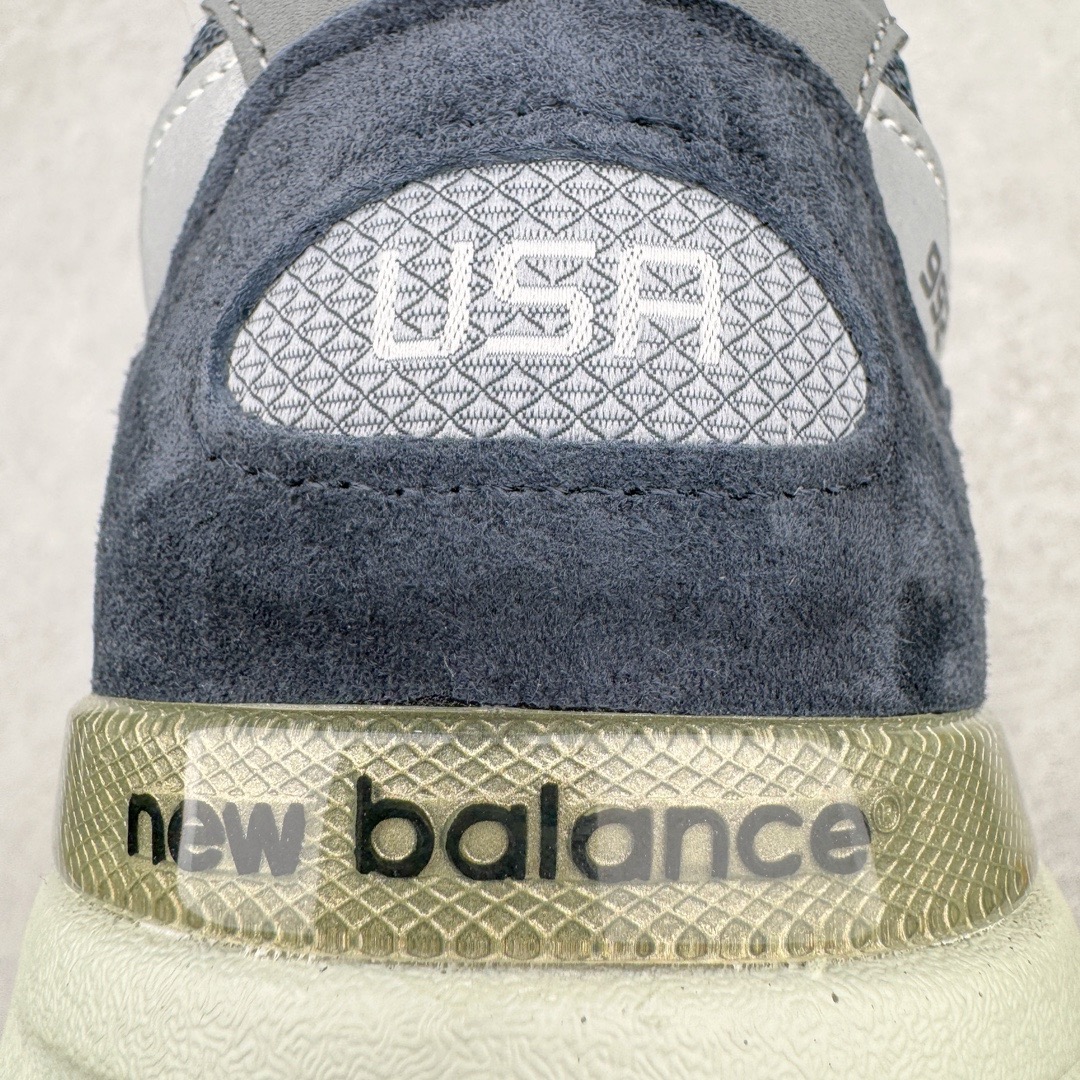 图片[14]-＃M纯原 New Balance M992GG 新百伦NB992总统复古慢跑鞋 海军蓝 正确3M反光细节 原楦原纸版开发 正确6层组合底模精密开发 后跟透明TPU水晶装饰条稳固 沿用了引以为傲的跑鞋手工技艺 采用猪皮绒面并包裹局部透气网面的鞋身设计 菱网鞋舌上刻有New Balance USA 鞋面依旧身着经典的大热之灰 彰显了其高端的品质身份 尺码：36 37 37.5 38 38.5 39 40 40.5 41.5 42 42.5 43 44 45 46.5-选品中心