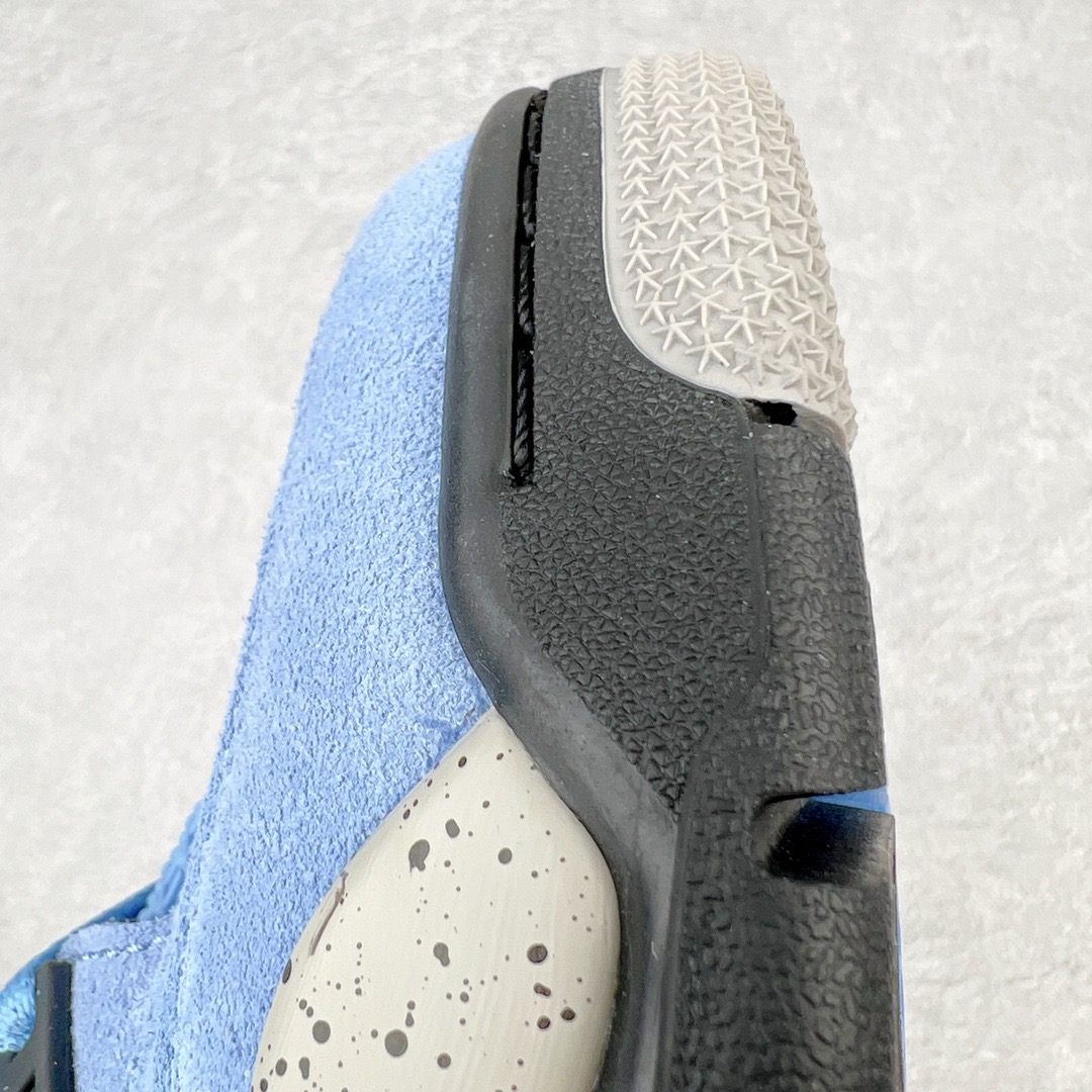 图片[17]-＃GX Air Jordan AJ4 Retro SE \\\”University Blue\\\”大学蓝 货号：CT8527-400 圈内最强四代 独家外贸特供尺码含 45.5 49.5 50.5 耗时半年巨作 全套原纸板楦头开发 原厂特供皮料加持 确保原汁原味 完美呈现四代版型 一比一鞋头弧度高度鞋身弧度 数据细节工艺流程均保持原鞋一致 原厂TPU网格鞋带扣 正确内里网布 菱角分明不变形无多余毛边 柔软性质感一致于原鞋 市场唯一原厂鞋扣模具 背面可见隐藏注塑口 原厂织唛标 原厂飞人电绣工艺 尾指中部跳三针 独家绑鞋带手法 印刷中底布 四线拉帮 米色美纹纸贴合固定 进口港宝加持 后跟自然饱满 全鞋荧光划线卡点 追求极致完美 每一双都是工艺品 多重QC质检 超越公司货的品控标准 实实在在的免检产品 尺码：40 40.5 41 42 42.5 43 44 44.5 45 45.5 46 47.5 48.5 49.5 50.5-选品中心