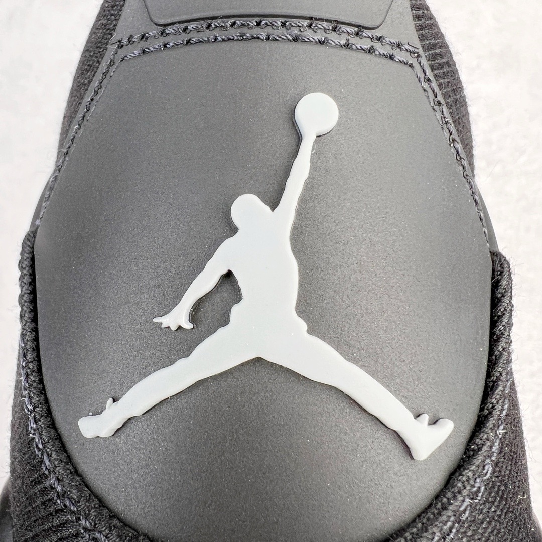 图片[10]-＃GX Air Jordan AJ4 Retro 黑色帆布小阿姆 DH7138-006 圈内最强四代 独家外贸特供尺码含 45.5 49.5 50.5 耗时半年巨作 全套原纸板楦头开发 原厂特供皮料加持 确保原汁原味 完美呈现四代版型 一比一鞋头弧度高度鞋身弧度 数据细节工艺流程均保持原鞋一致 原厂TPU网格鞋带扣 正确内里网布 菱角分明不变形无多余毛边 柔软性质感一致于原鞋 市场唯一原厂鞋扣模具 背面可见隐藏注塑口 原厂织唛标 原厂飞人电绣工艺 尾指中部跳三针 独家绑鞋带手法 印刷中底布 四线拉帮 米色美纹纸贴合固定 进口港宝加持 后跟自然饱满 全鞋荧光划线卡点 追求极致完美 每一双都是工艺品 多重QC质检 超越公司货的品控标准 实实在在的免检产品 尺码：40 40.5 41 42 42.5 43 44 44.5 45 45.5 46 47.5 48.5 49.5 50.5-选品中心
