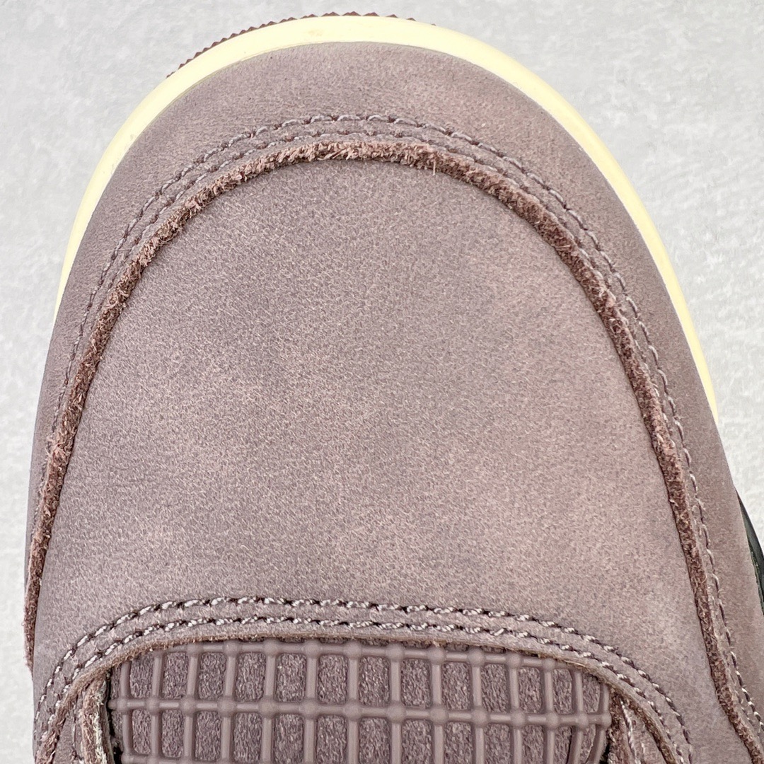 图片[13]-＃GX A Ma Maniére x Air Jordan AJ4 Retro SP\\\”Violet Ore\\\” AMM联名酒红DV6773-220 圈内最强四代 耗时半年巨作 全套原纸板楦头开发 原厂特供皮料加持 确保原汁原味 完美呈现四代版型 一比一鞋头弧度高度鞋身弧度 数据细节工艺流程均保持原鞋一致 原厂TPU网格鞋带扣 正确内里网布 菱角分明不变形无多余毛边 柔软性质感一致于原鞋 市场唯一原厂鞋扣模具 背面可见隐藏注塑口 原厂织唛标 原厂飞人电绣工艺 尾指中部跳三针 独家绑鞋带手法 印刷中底布 四线拉帮 米色美纹纸贴合固定 进口港宝加持 后跟自然饱满 全鞋荧光划线卡点 追求极致完美 每一双都是工艺品 多重QC质检 超越公司货的品控标准 实实在在的免检产品 尺码：40 40.5 41 42 42.5 43 44 44.5 45 46 47.5-选品中心