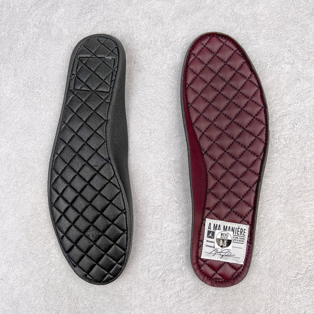 图片[10]-＃GX A Ma Maniére x Air Jordan AJ4 Retro SP\\\”Violet Ore\\\” AMM联名酒红DV6773-220 圈内最强四代 耗时半年巨作 全套原纸板楦头开发 原厂特供皮料加持 确保原汁原味 完美呈现四代版型 一比一鞋头弧度高度鞋身弧度 数据细节工艺流程均保持原鞋一致 原厂TPU网格鞋带扣 正确内里网布 菱角分明不变形无多余毛边 柔软性质感一致于原鞋 市场唯一原厂鞋扣模具 背面可见隐藏注塑口 原厂织唛标 原厂飞人电绣工艺 尾指中部跳三针 独家绑鞋带手法 印刷中底布 四线拉帮 米色美纹纸贴合固定 进口港宝加持 后跟自然饱满 全鞋荧光划线卡点 追求极致完美 每一双都是工艺品 多重QC质检 超越公司货的品控标准 实实在在的免检产品 尺码：40 40.5 41 42 42.5 43 44 44.5 45 46 47.5-选品中心