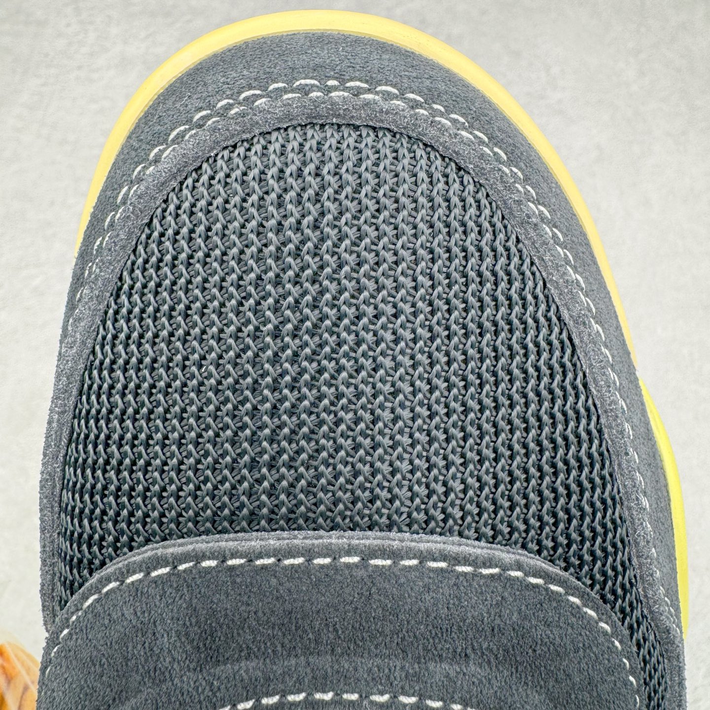 图片[16]-＃PK纯原 Union LA x Air Jordan AJ4 Retro \\\”Off Noir\\\” UN联名黑蓝 DC9533-001 耗时半年巨作 全套原纸板楦头开发 原厂特供皮料加持 确保原汁原味 完美呈现四代版型 一比一鞋头弧度高度鞋身弧度 数据细节工艺流程均保持原鞋一致 原厂TPU网格鞋带扣 正确内里网布 菱角分明不变形无多余毛边 柔软性质感一致于原鞋 原厂织唛标 原厂飞人电绣工艺 尾指中部跳三针 独家绑鞋带手法 印刷中底布 四线拉帮 米色美纹纸贴合固定 进口港宝加持 后跟自然饱满 全鞋荧光划线卡点 追求极致完美 每一双都是工艺品 多重QC质检 超越公司货的品控标准 实实在在的免检产品 尺码：40 40.5 41 42 42.5 43 44 44.5 45 46 47.5-选品中心