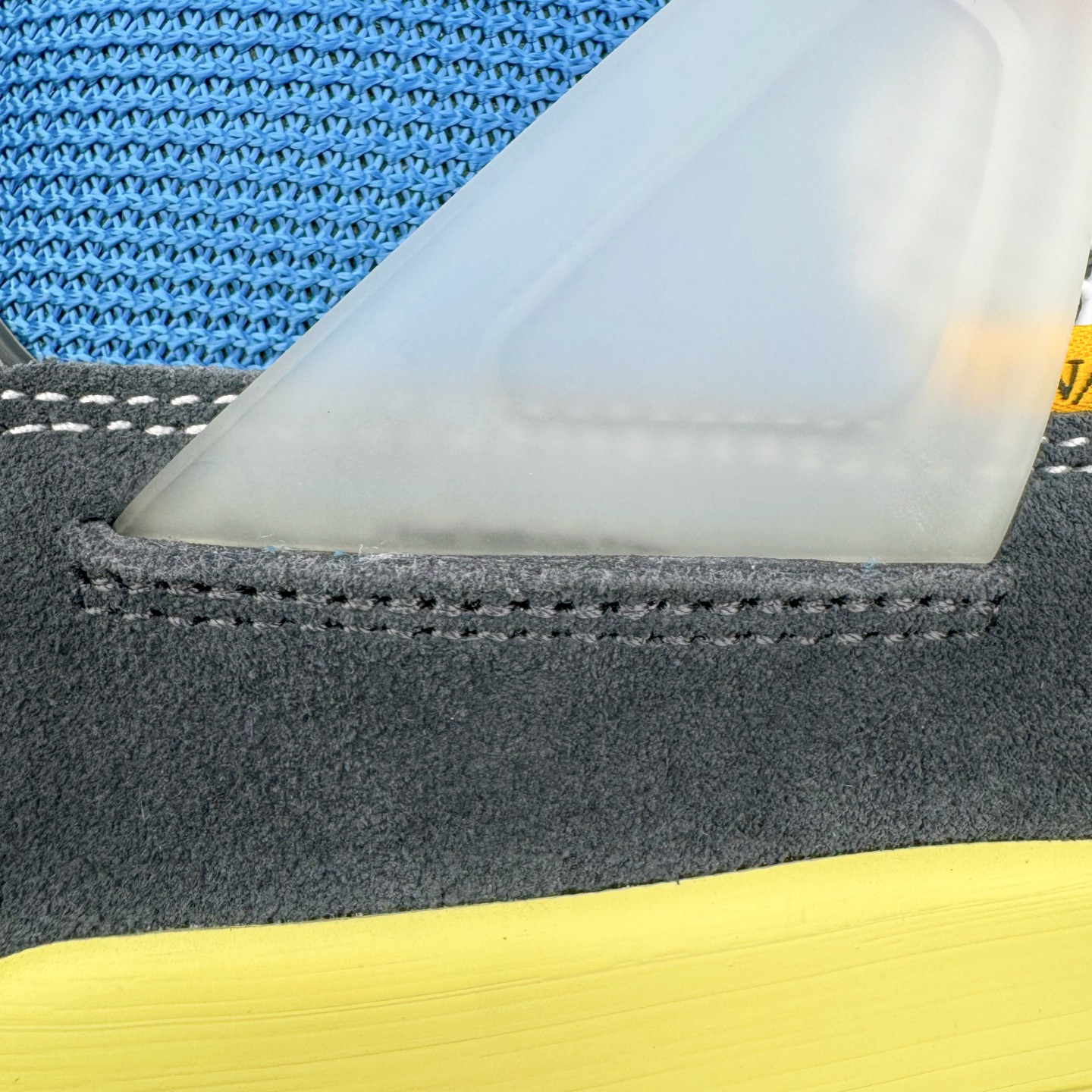 图片[18]-＃PK纯原 Union LA x Air Jordan AJ4 Retro \\\”Off Noir\\\” UN联名黑蓝 DC9533-001 耗时半年巨作 全套原纸板楦头开发 原厂特供皮料加持 确保原汁原味 完美呈现四代版型 一比一鞋头弧度高度鞋身弧度 数据细节工艺流程均保持原鞋一致 原厂TPU网格鞋带扣 正确内里网布 菱角分明不变形无多余毛边 柔软性质感一致于原鞋 原厂织唛标 原厂飞人电绣工艺 尾指中部跳三针 独家绑鞋带手法 印刷中底布 四线拉帮 米色美纹纸贴合固定 进口港宝加持 后跟自然饱满 全鞋荧光划线卡点 追求极致完美 每一双都是工艺品 多重QC质检 超越公司货的品控标准 实实在在的免检产品 尺码：40 40.5 41 42 42.5 43 44 44.5 45 46 47.5-选品中心