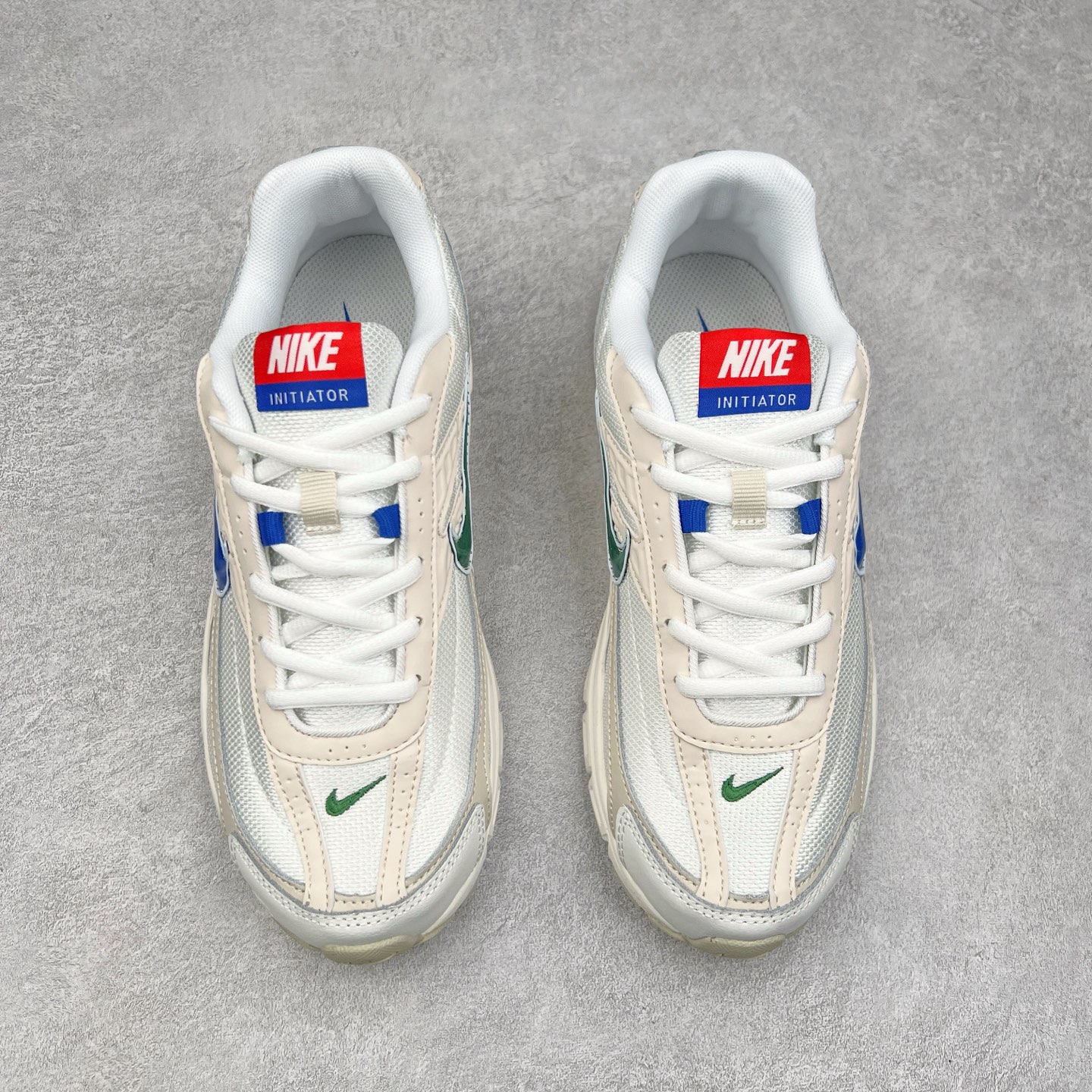 图片[2]-NK Initiator 创始者系列复古老爹鞋运动舒适复古网布合成革减震防滑耐磨低帮休闲跑步鞋 HQ1183-141 Ins爆火全新韩系古着风 回味经典 采用透气网眼鞋面和支撑覆盖层 自然运动设计的Phlyon中底用于缓冲 BRS 1000碳橡胶外底具有轻质柔韧性 牵引力和耐用性 尺码：36 36.5 37.5 38 38.5 39 40 40.5 41 42 42.5 43 44 45-选品中心