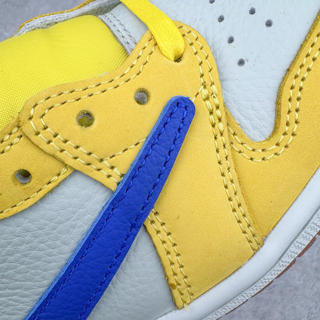 图片[10]-＃LJ渠道版 Travis Scott x Air Jordan AJ1 Low OG SP TS联名倒钩8.0低帮 黄蓝色 DZ4137-700 原盒原配 原厂拉帮工艺 针距密度一致 全新升级网板中底 原楦原纸板开发 后跟弧度收口自然不对折 极致一眼正品既视感 原厂皮料 进口玻璃冲刀皮料裁剪零毛边 承诺百分百一致原鞋 全鞋电脑针车工艺 鞋面清洁度最高QC检验标准 控制溢胶 原厂电绣工艺 鞋标鞋盒、防尘纸 均采购来自原厂 尺码：36 36.5 37.5 38 38.5 39 40 40.5 41 42 42.5 43 44 44.5 45 46 47.5-选品中心