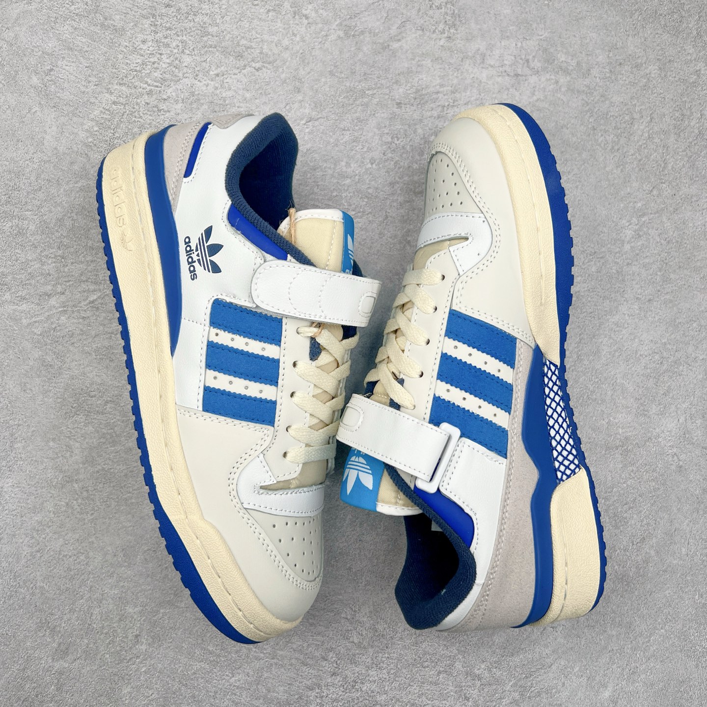 图片[3]-＃特价福利 AD Forum 84 Low OG 低帮百搭潮流休闲运动板鞋 以复古篮球鞋的外形为基础 采用皮革拼接 简约百搭 更加贴合舒适 中底内侧网格造型起到点睛之笔 外底橡胶 更显复古 尺码：36 36.5 37.5 38 38.5 39 40 40.5 41 42 42.5 43 44 44.5 45-选品中心