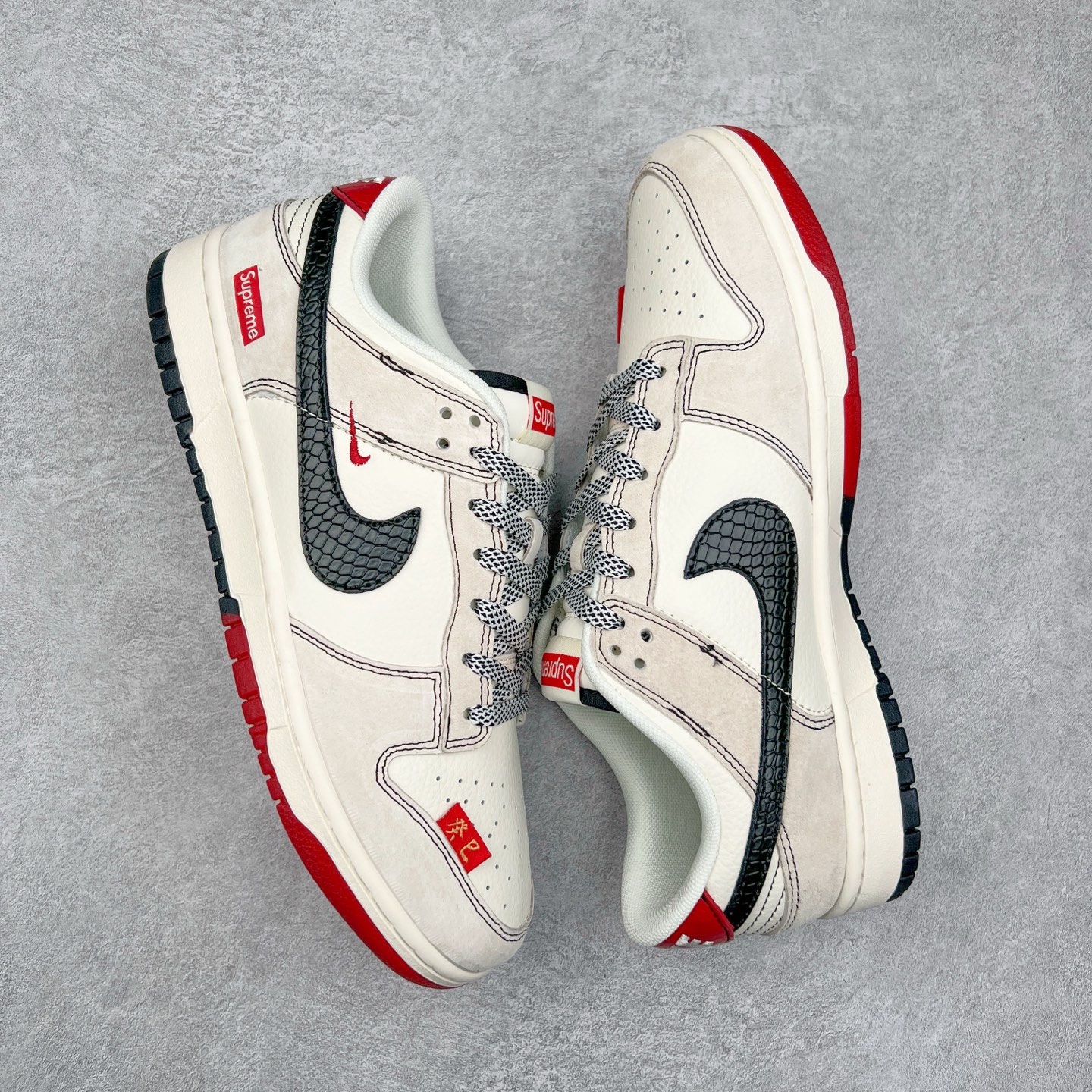 图片[3]-NK Dunk Low 定制配色 HH7518-030 大厂出品 极力推荐 原装头层材料 独家版型蒸餾加工帶來的是更好的视觉和脚感体验大厂纯原品质出货 清洁度 电绣工艺 皮料切割干净无任何毛边 细节完美 尺码：36 36.5 37.5 38 38.5 39 40 40.5 41 42 42.5 43 44 44.5 45-选品中心