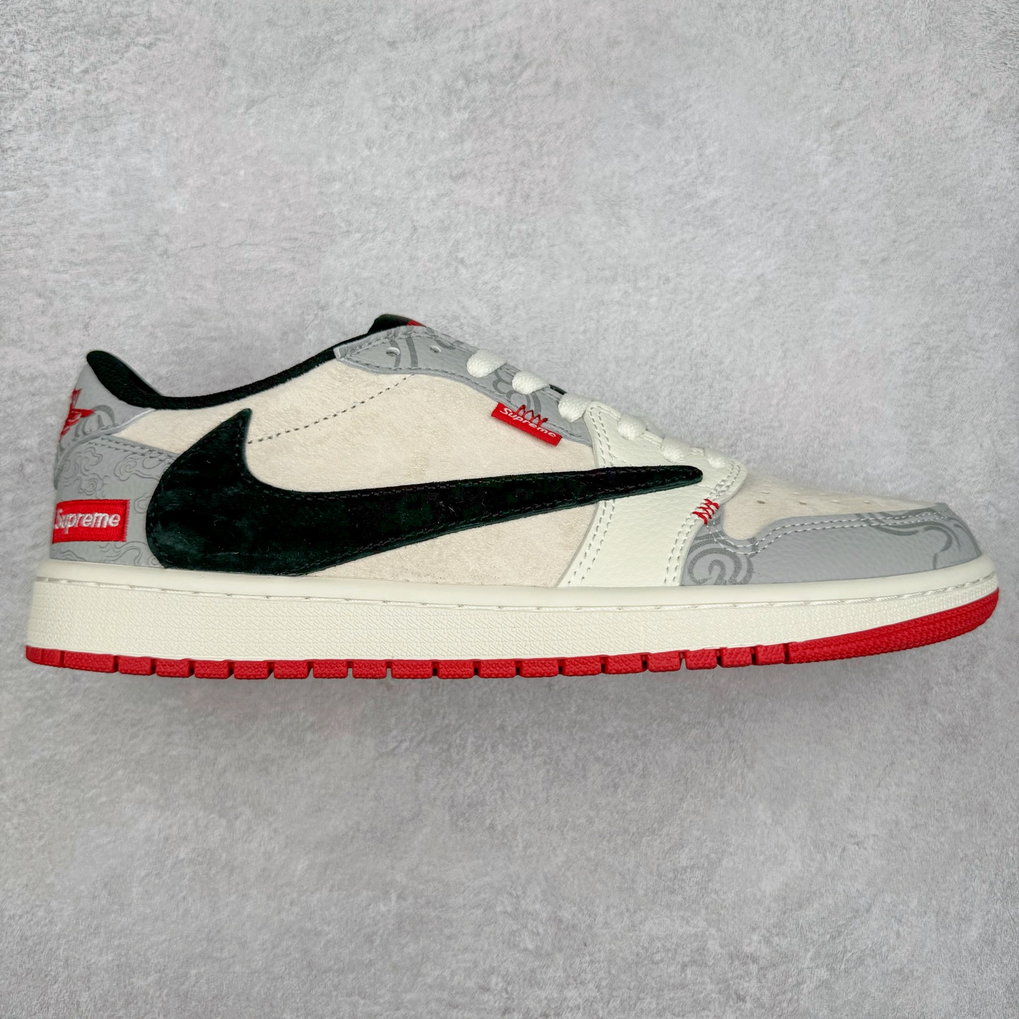 TS x Air Jordan AJ1 Low 倒钩低帮联名定制配色 DM7866-078 原厂内置气垫魔块 A模大底 头层小牛皮 鞋舌AJ原厂专用牛津布+AJ专用反口珍珠布+原厂无杂质高弹内里海棉+特殊封边弹力鞋带 尺码：36 36.5 37.5 38 38.5 39 40 40.5 41 42 42.5 43 44 44.5 45 46 47.5-选品中心